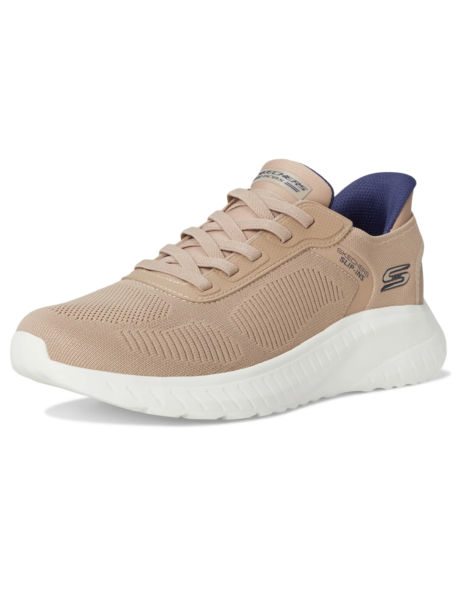 Кроссовки BOBS from SKECHERS Hands Free Slip-Ins Squad Chaos - Solid Step — изображение 7 из 7, серо-коричневый