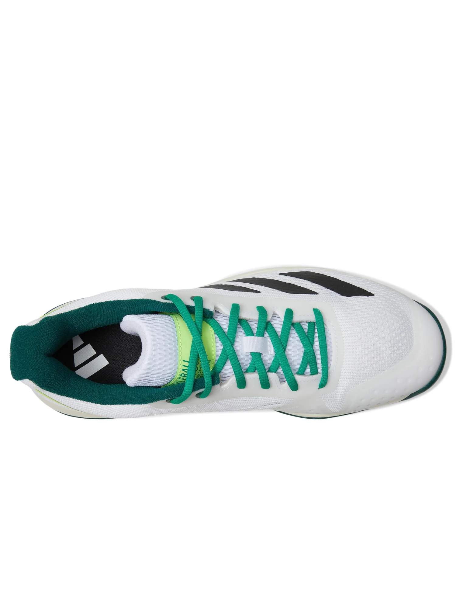 Кроссовки adidas Courtflash — изображение 2 из 7, белый/черный/зеленый