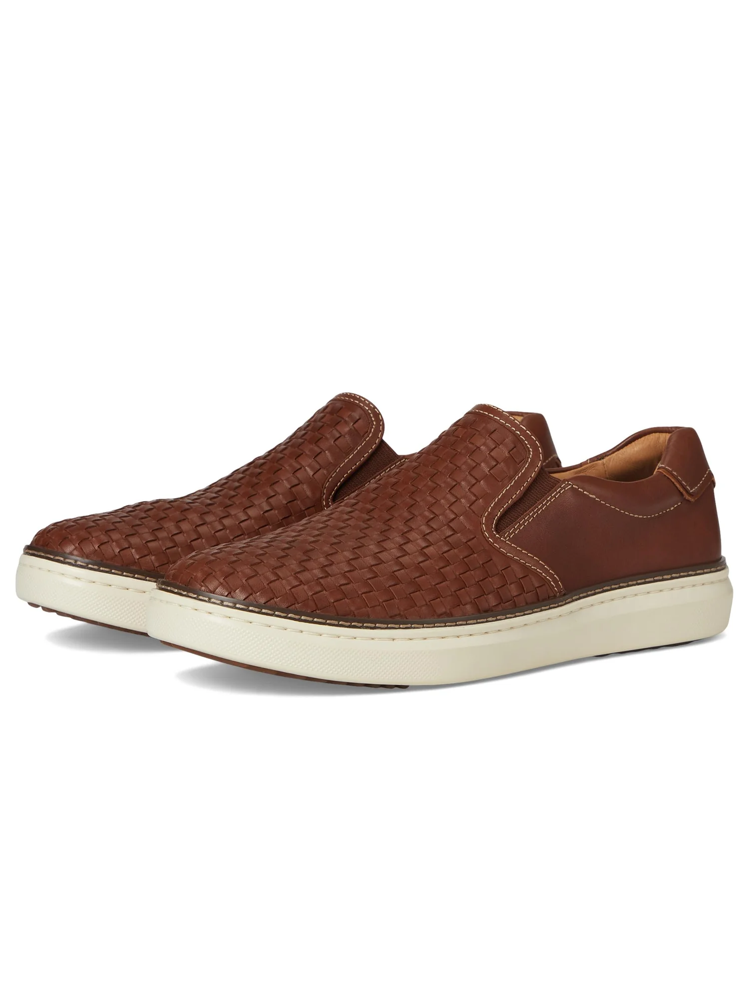 Кроссовки Johnston & Murphy Mcguffey 2 Woven Slip-On — изображение 1 из 7, бежевый