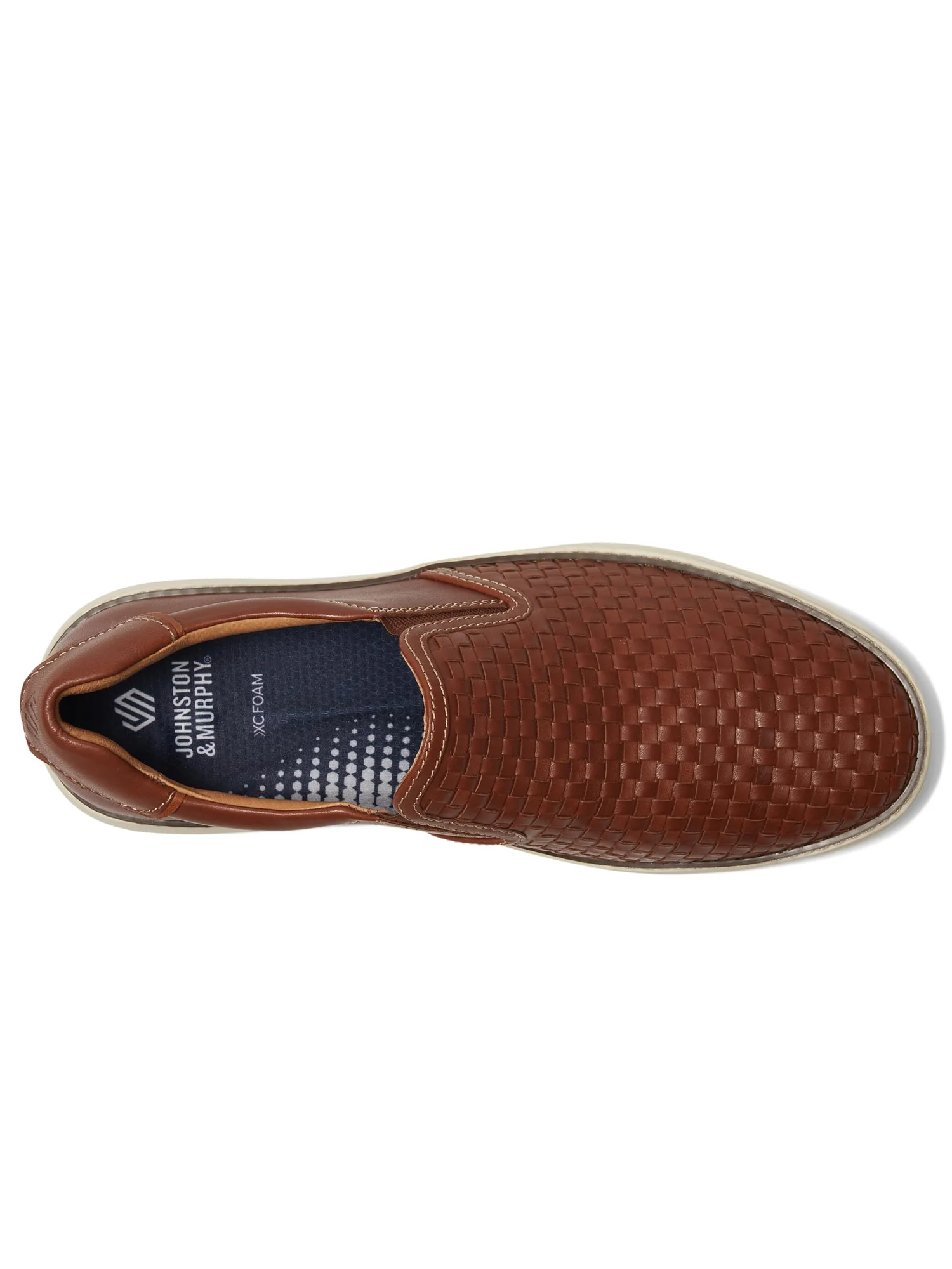 Кроссовки Johnston & Murphy Mcguffey 2 Woven Slip-On — изображение 2 из 7, бежевый
