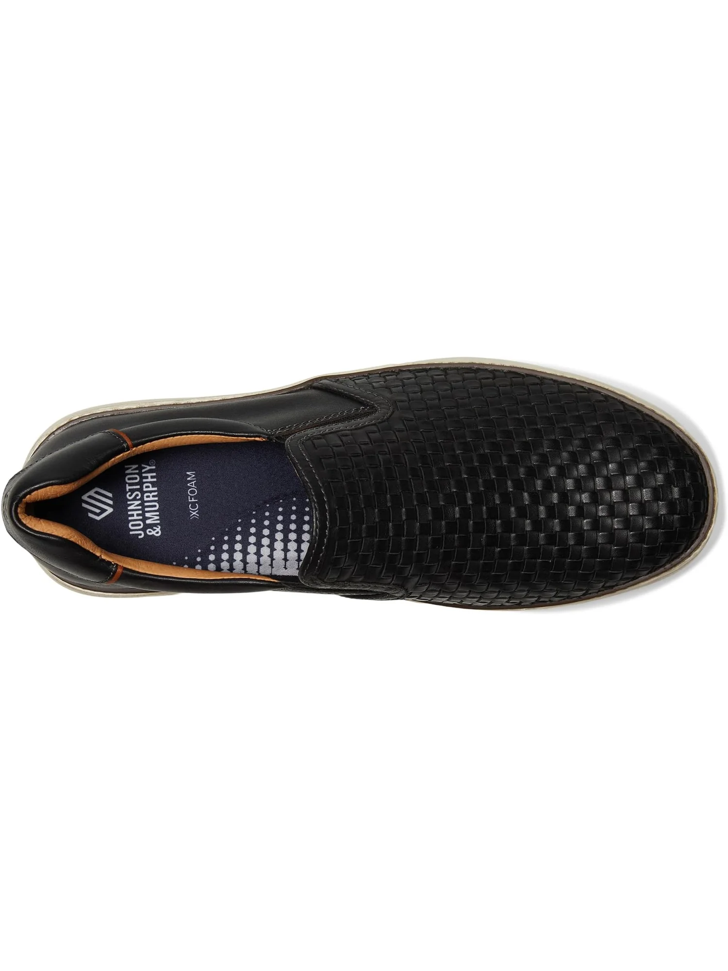 Кроссовки Johnston & Murphy Men's Mcguffey 2 Woven Slip-On — изображение 2 из 7, черный