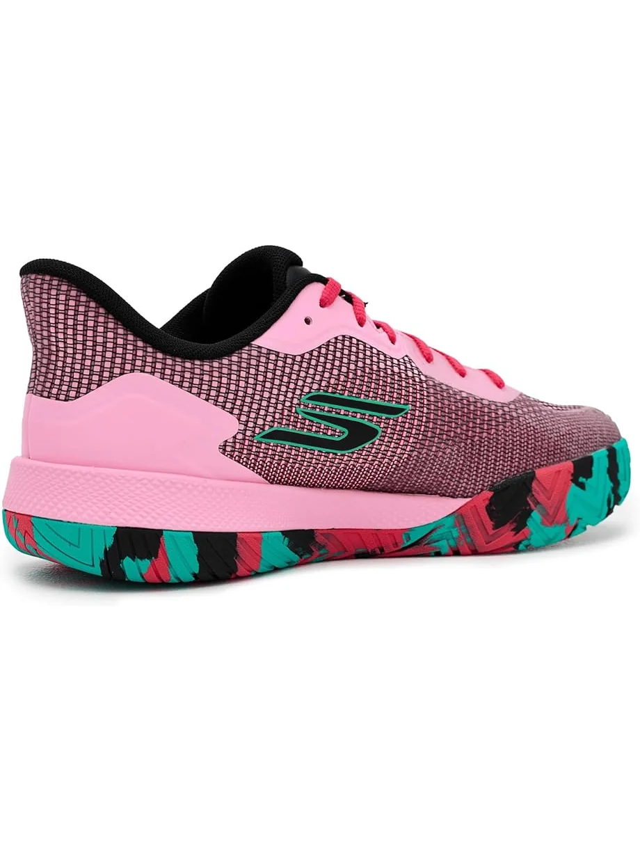 Мужские кроссовки SKECHERS Pickleball Viper Court Pro 2.0 — изображение 3 из 7, розовый/черный