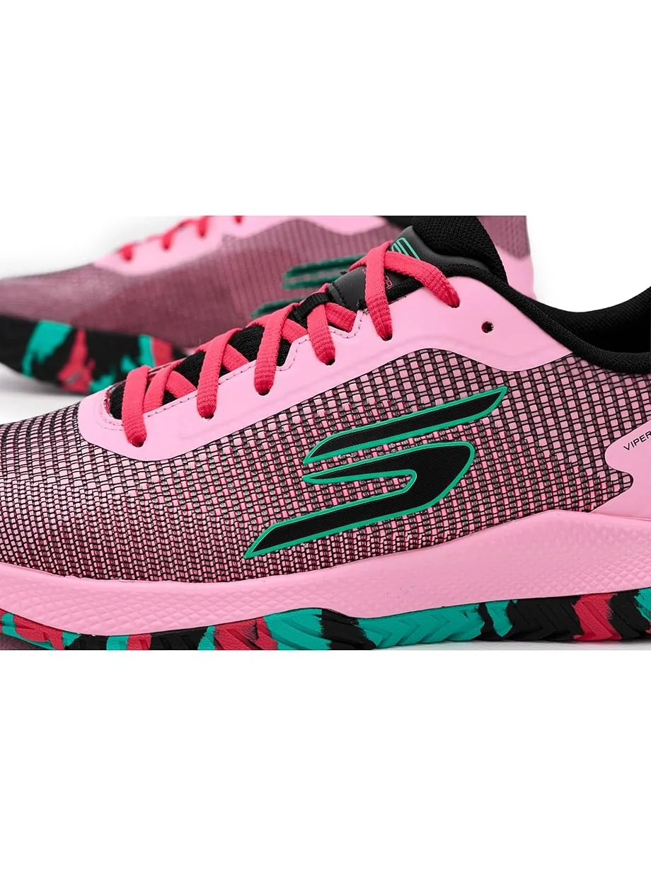 Мужские кроссовки SKECHERS Pickleball Viper Court Pro 2.0 — изображение 6 из 7, розовый/черный