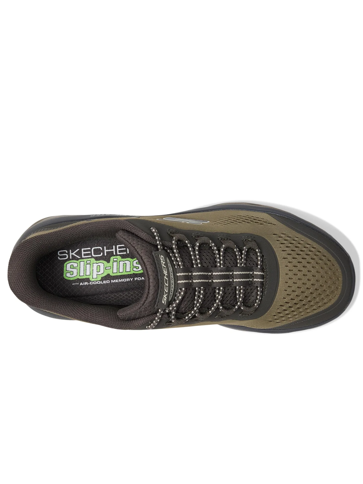 Туфли SKECHERS Glide-Step Sole Hands Free Slip-in — изображение 2 из 7, оливковый