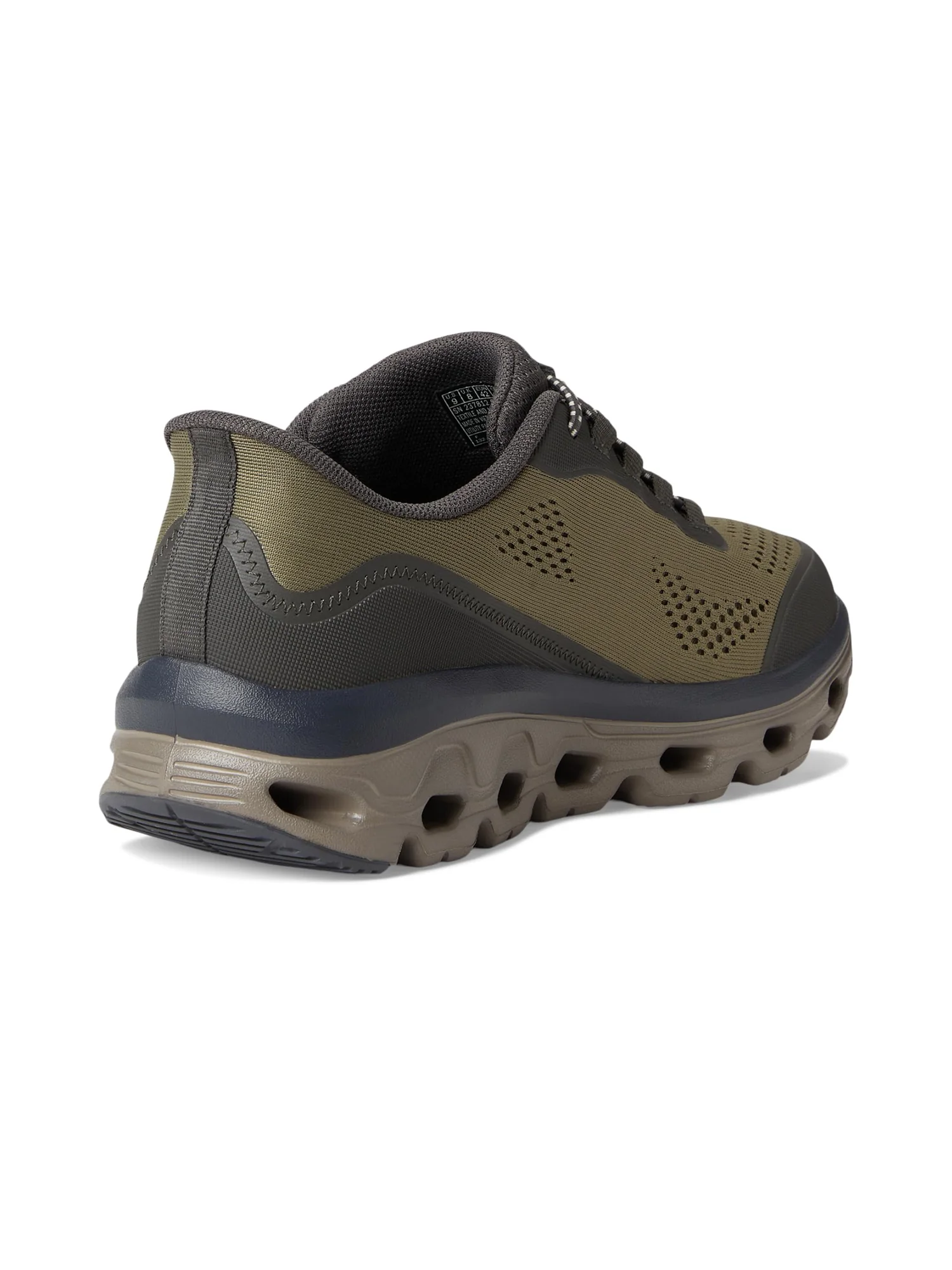 Туфли SKECHERS Glide-Step Sole Hands Free Slip-in — изображение 5 из 7, оливковый