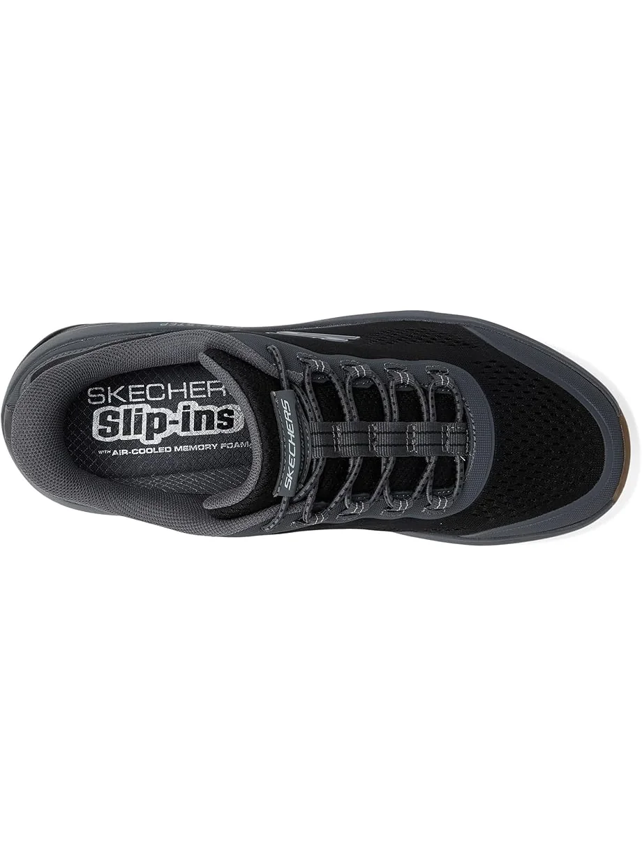 Кроссовки SKECHERS Glide-Step Sole Hands Free Slip-in — изображение 2 из 7, черный/темно-серый