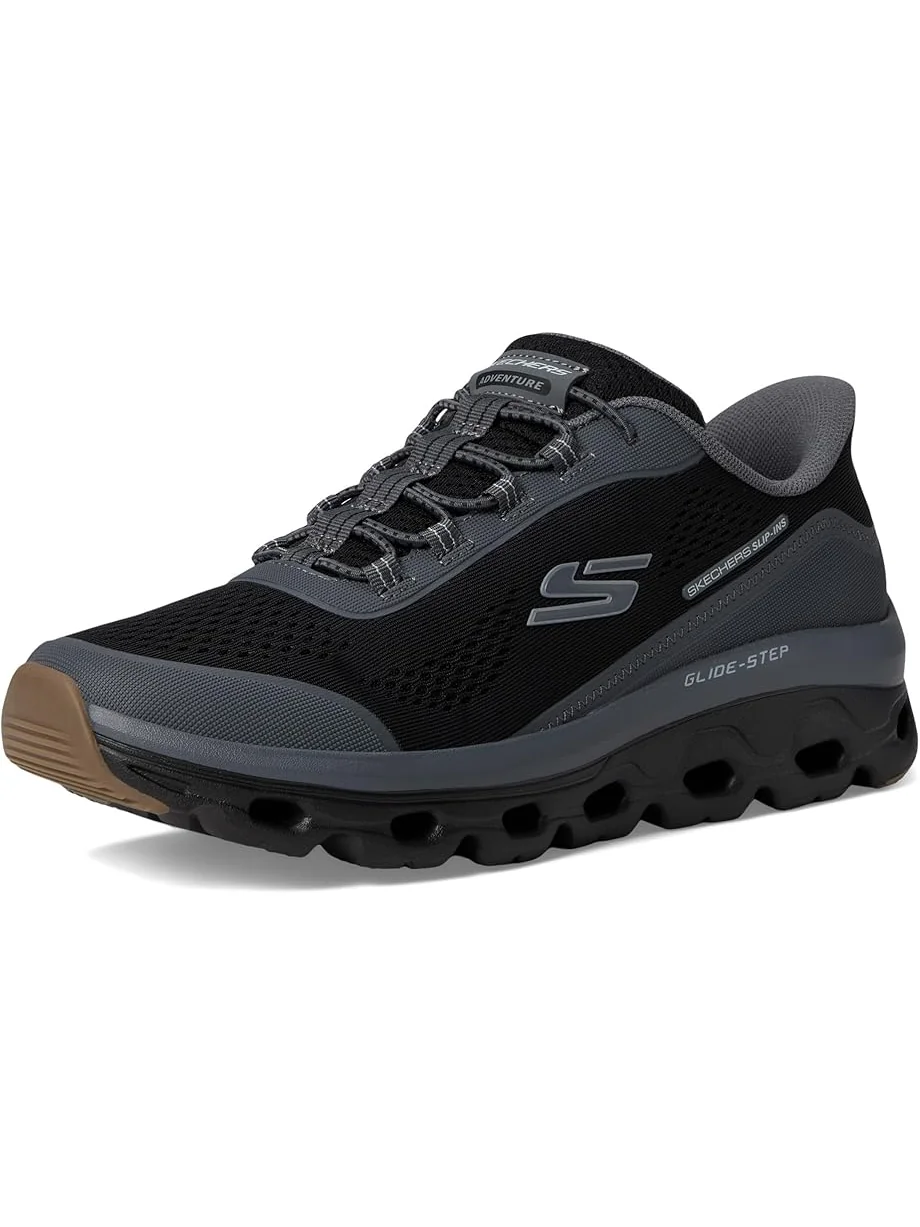 Кроссовки SKECHERS Glide-Step Sole Hands Free Slip-in — изображение 7 из 7, черный/темно-серый