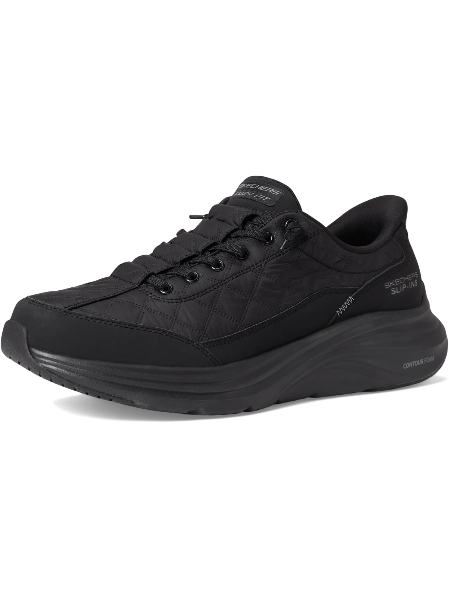 Кроссовки SKECHERS Contour Foam Cozy Fit Hands Free Slip-In — изображение 7 из 7, черный