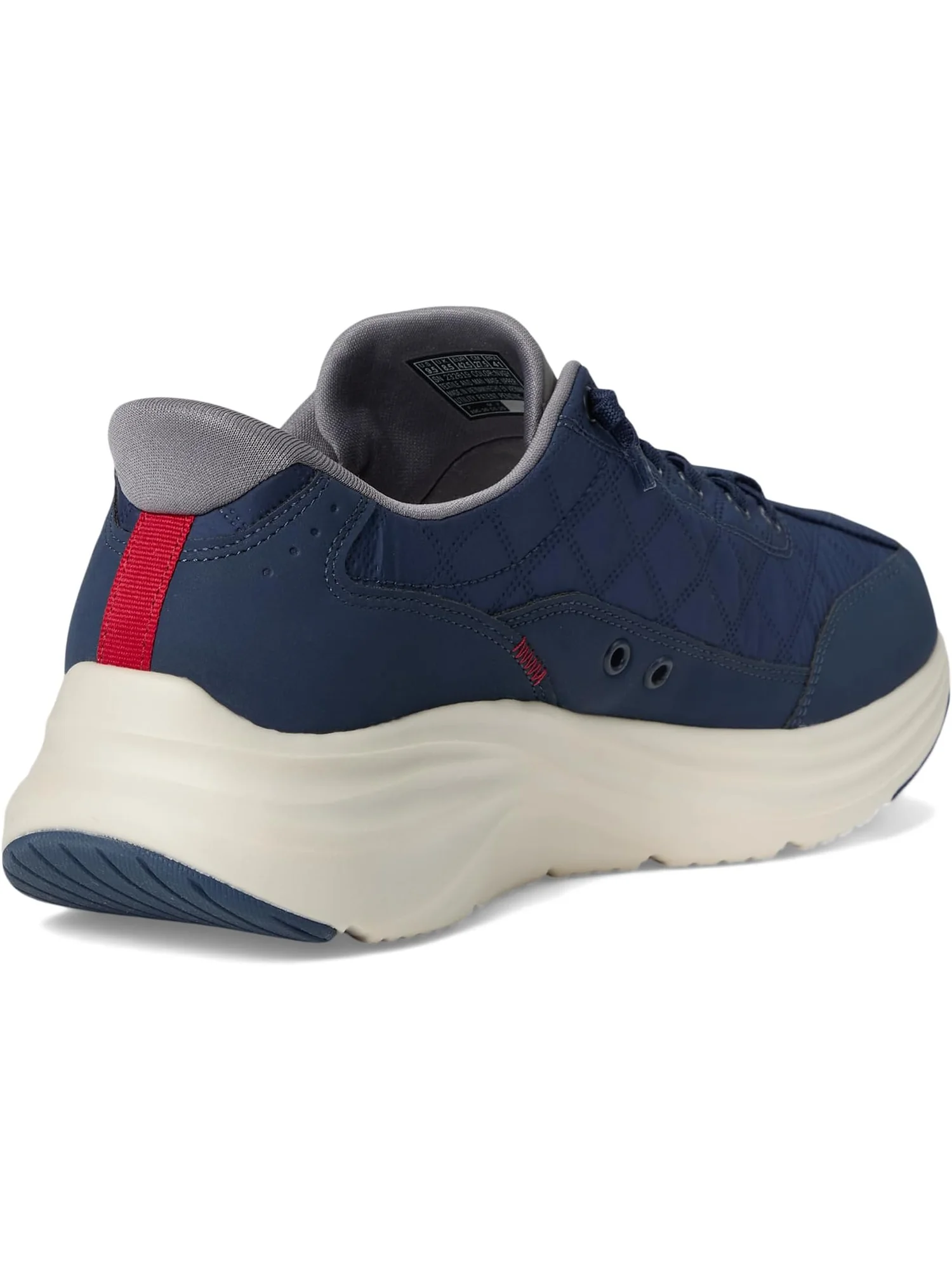 Кроссовки SKECHERS Men's Contour Foam Cozy Fit Hands Free Slip-In — изображение 5 из 7, темно-синий/серый