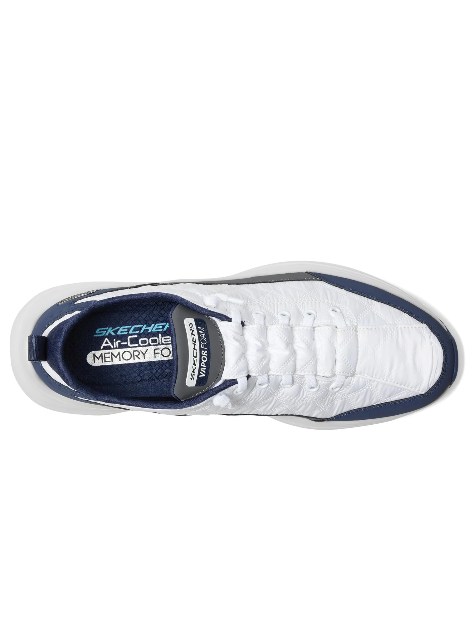 Туфли SKECHERS Contour Foam Cozy Fit Hands Free Slip-in — изображение 2 из 7, белый/темно-синий