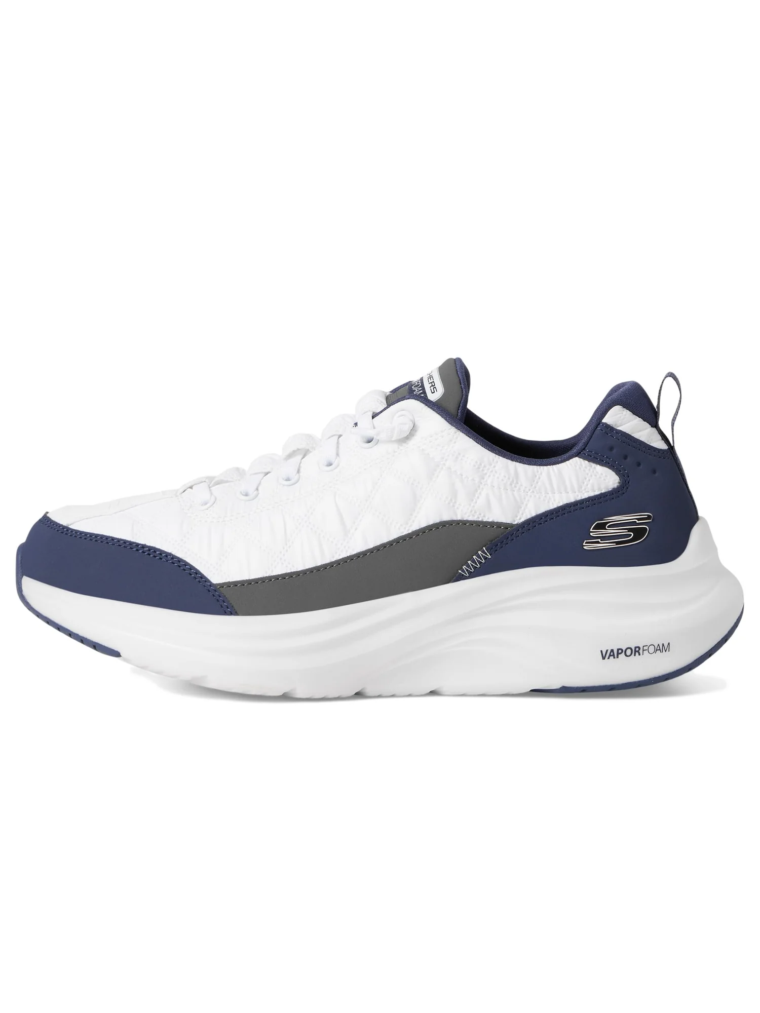Туфли SKECHERS Contour Foam Cozy Fit Hands Free Slip-in — изображение 4 из 7, белый/темно-синий