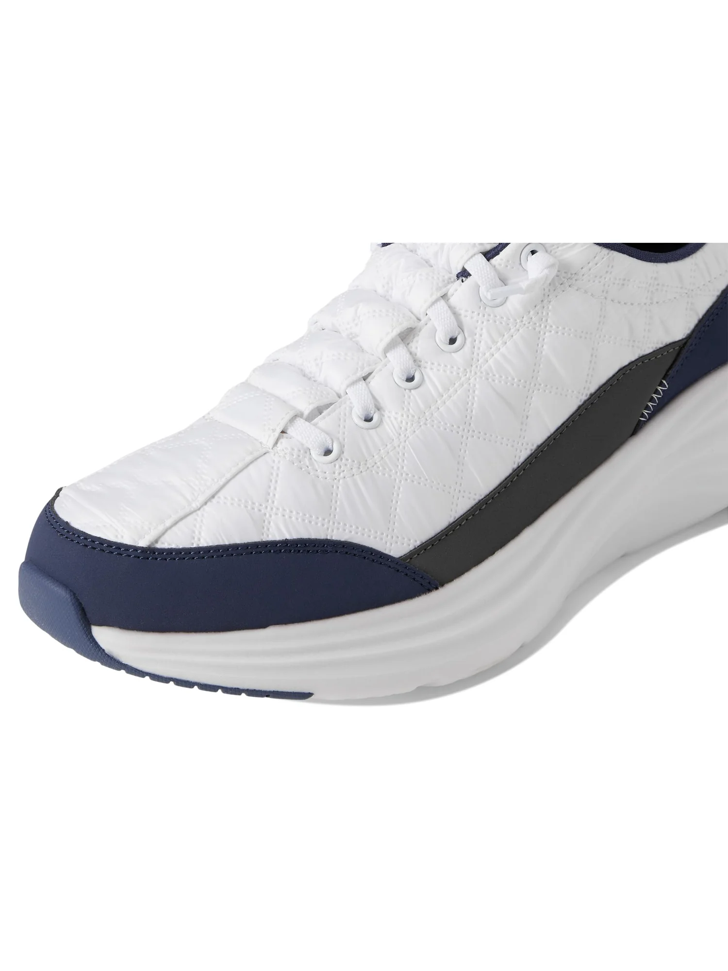 Туфли SKECHERS Contour Foam Cozy Fit Hands Free Slip-in — изображение 6 из 7, белый/темно-синий