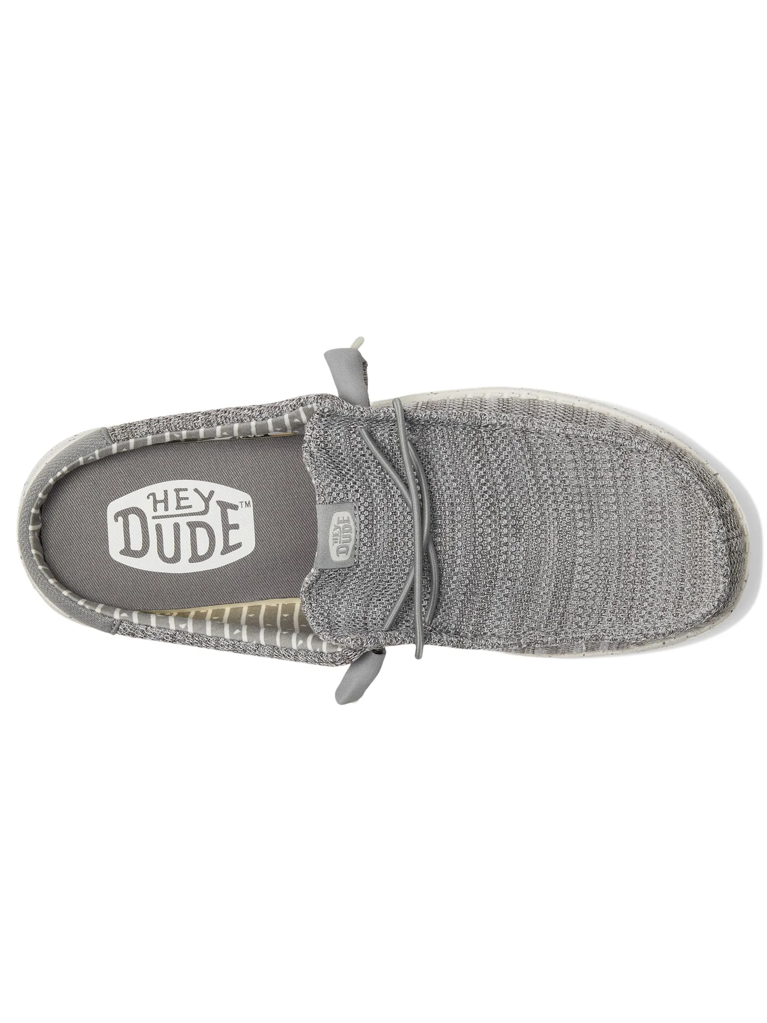 Кроссовки Hey Dude Wally Slip Stretch Sox — изображение 2 из 7, серый