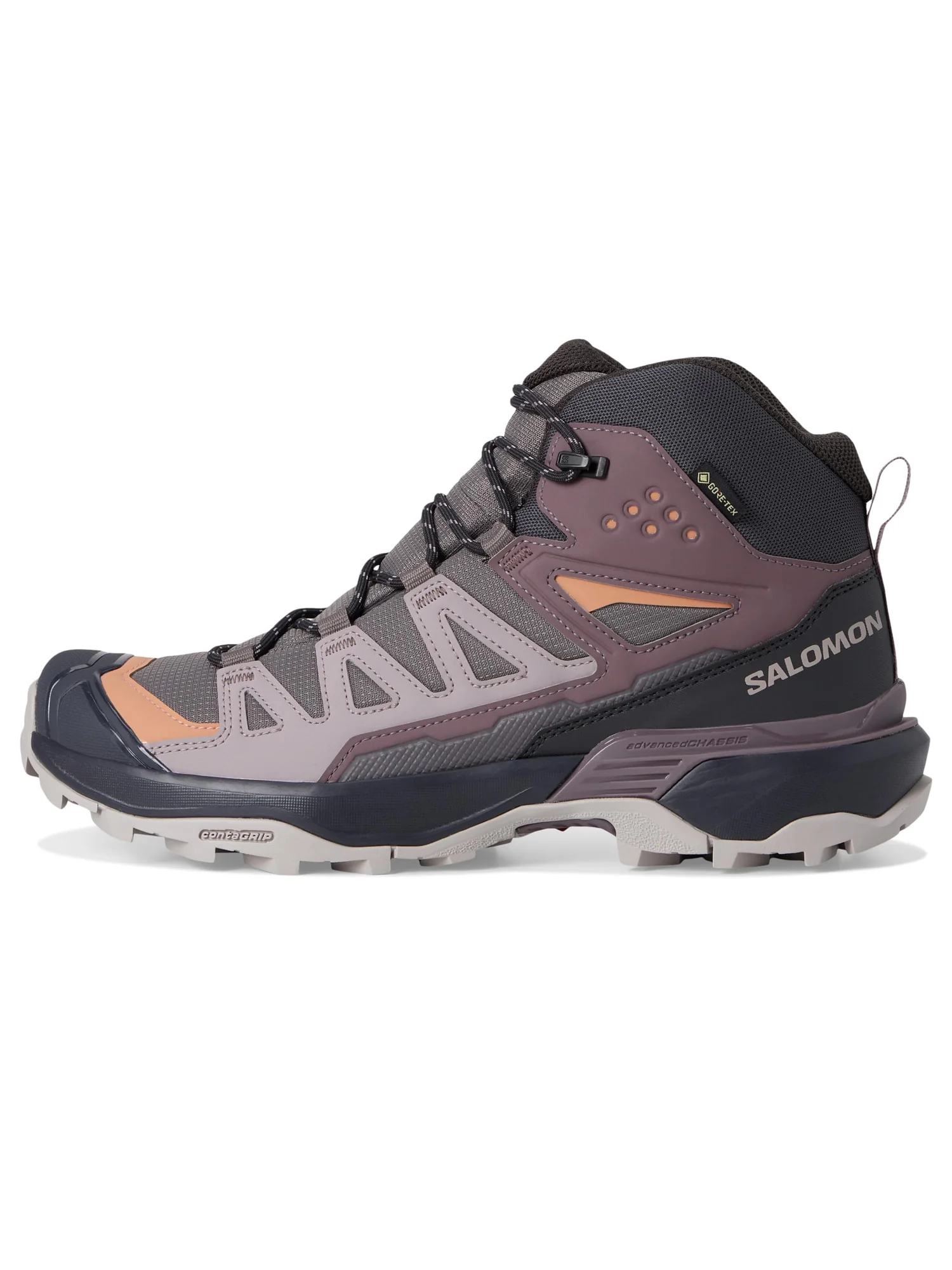 Кроссовки женские Salomon X Ultra 360 Mid GTX комбинированные — изображение 4 из 7, мультиколор
