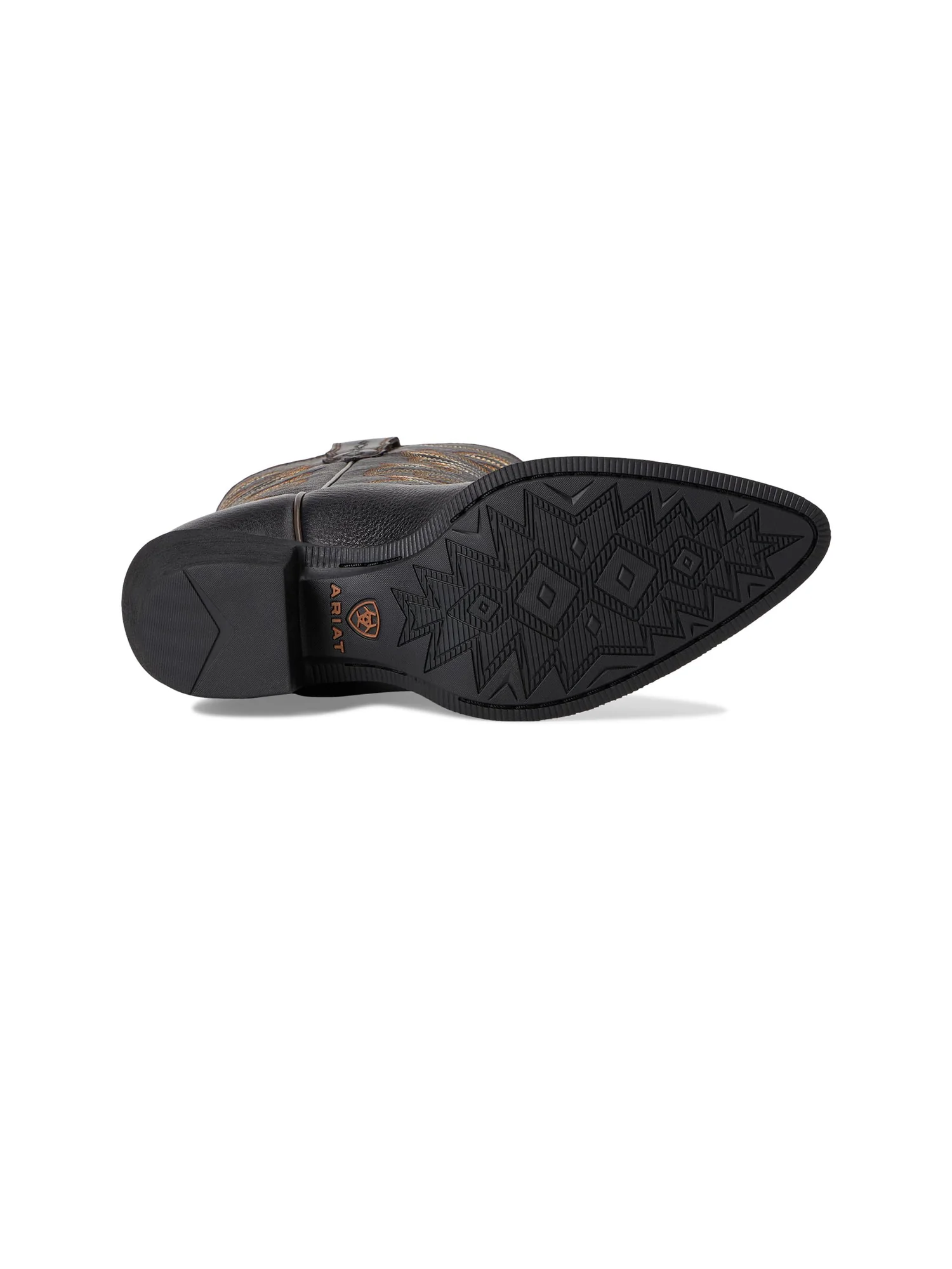 Сапоги женские Ariat Heritage J Toe Stretchfit ковбойский на каблуке — изображение 3 из 7, черный