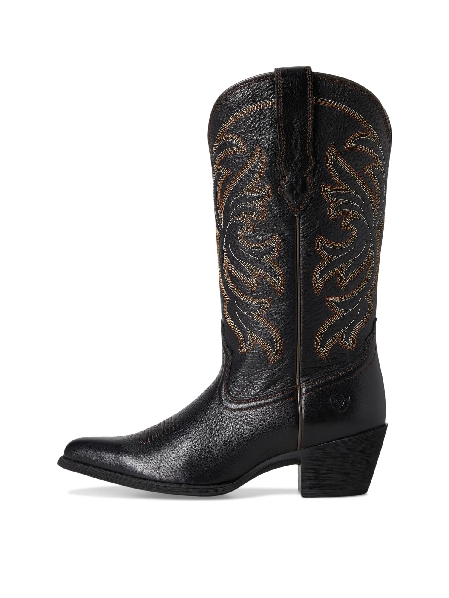 Сапоги женские Ariat Heritage J Toe Stretchfit ковбойский на каблуке — изображение 4 из 7, черный
