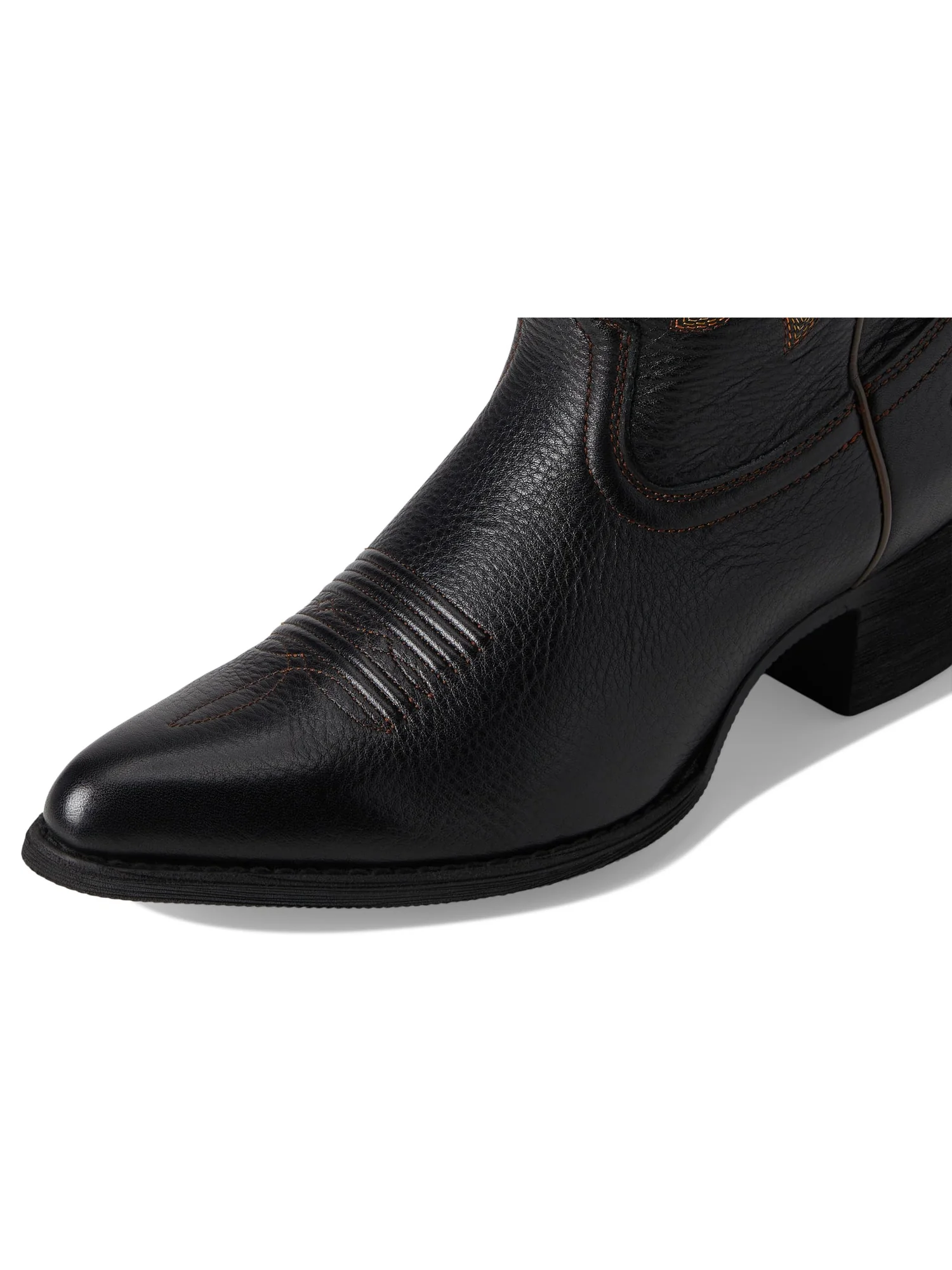 Сапоги женские Ariat Heritage J Toe Stretchfit ковбойский на каблуке — изображение 6 из 7, черный