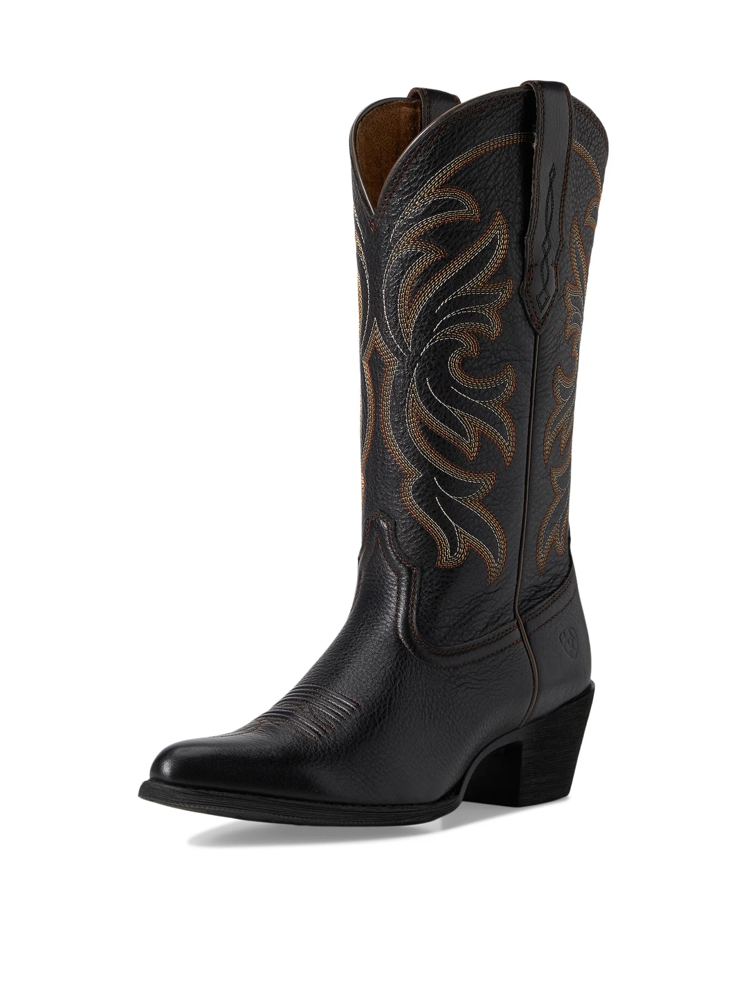 Сапоги женские Ariat Heritage J Toe Stretchfit ковбойский на каблуке — изображение 7 из 7, черный