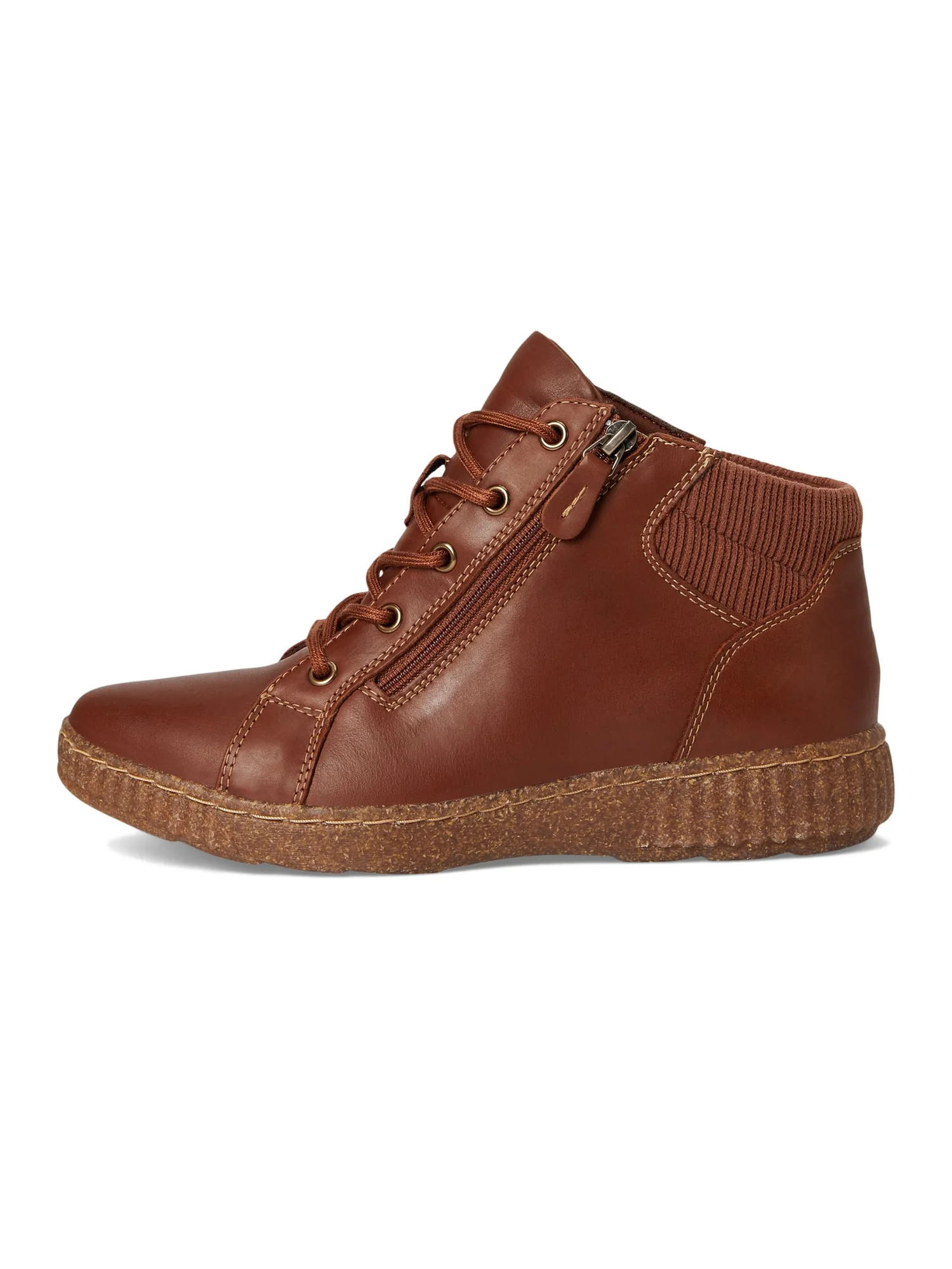 Ботинки женские Clarks Caroline Park из кожи и текстиля — изображение 4 из 7, коричневый