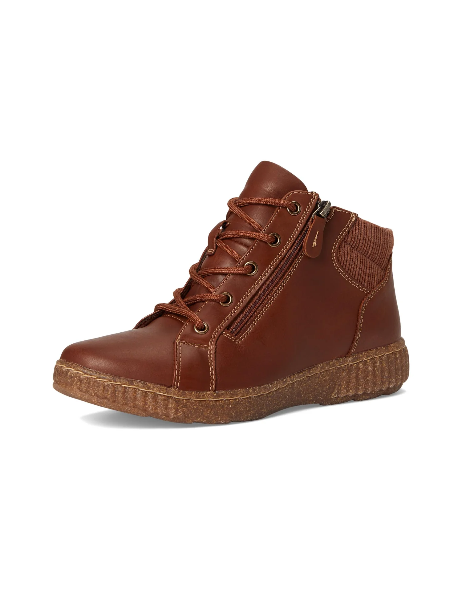Ботинки женские Clarks Caroline Park из кожи и текстиля — изображение 7 из 7, коричневый