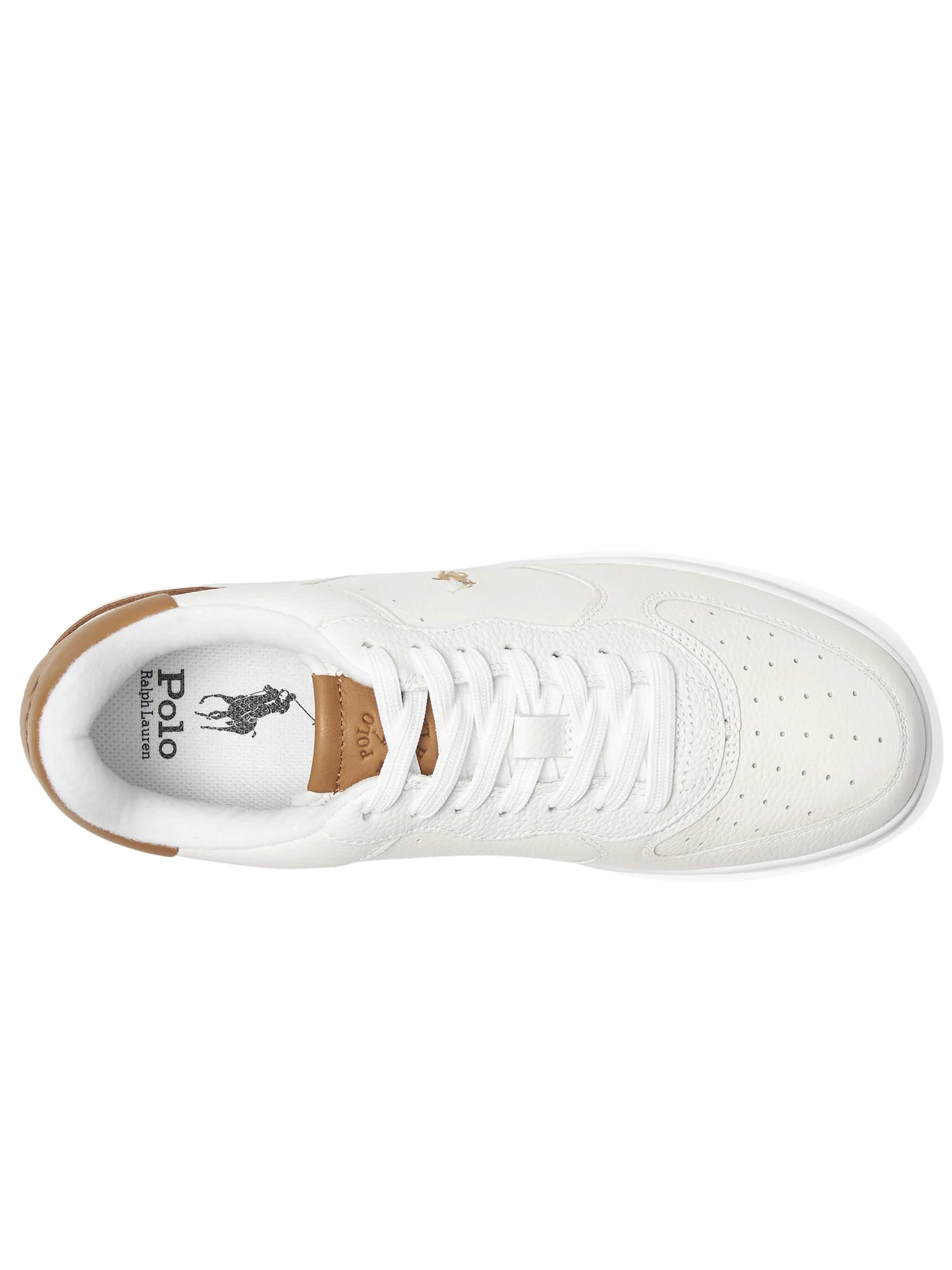 Туфли Polo Ralph Lauren Masters CRT — изображение 2 из 6, белый/бежевый мульти