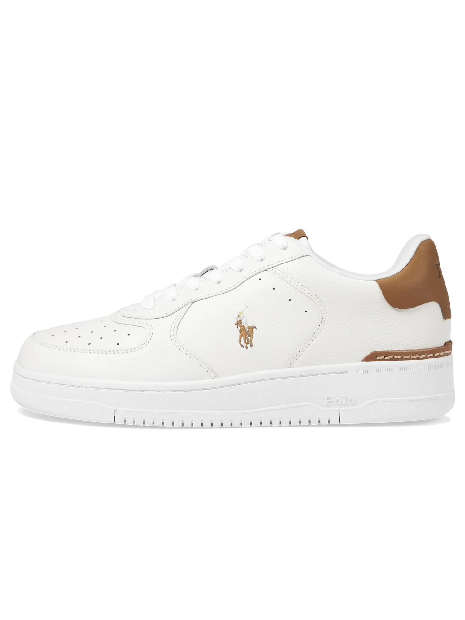 Туфли Polo Ralph Lauren Masters CRT — изображение 4 из 6, белый/бежевый мульти