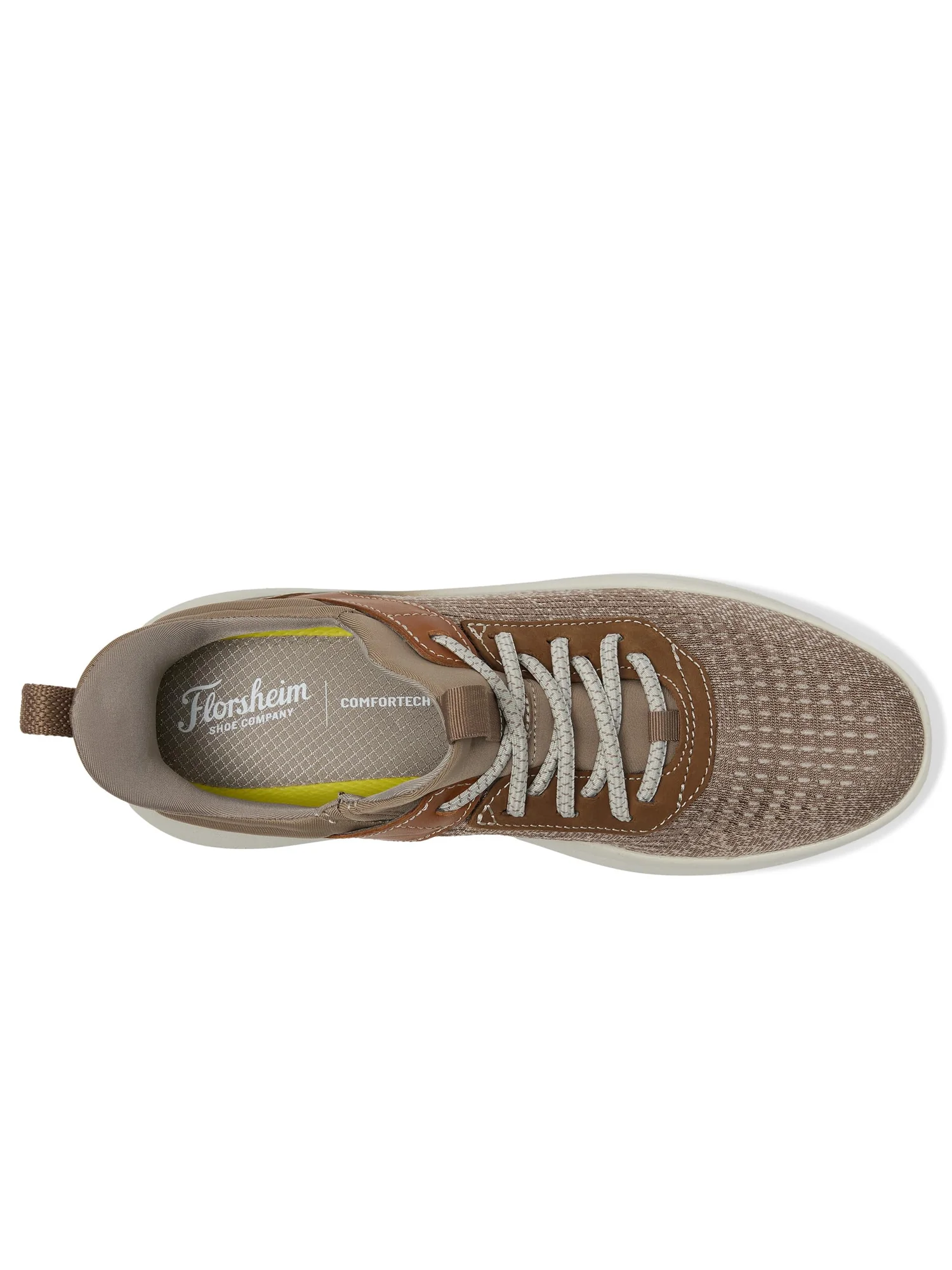 Туфли Florsheim Fleet Knit Elastic Lace Sneakers — изображение 2 из 7, серо-коричневый