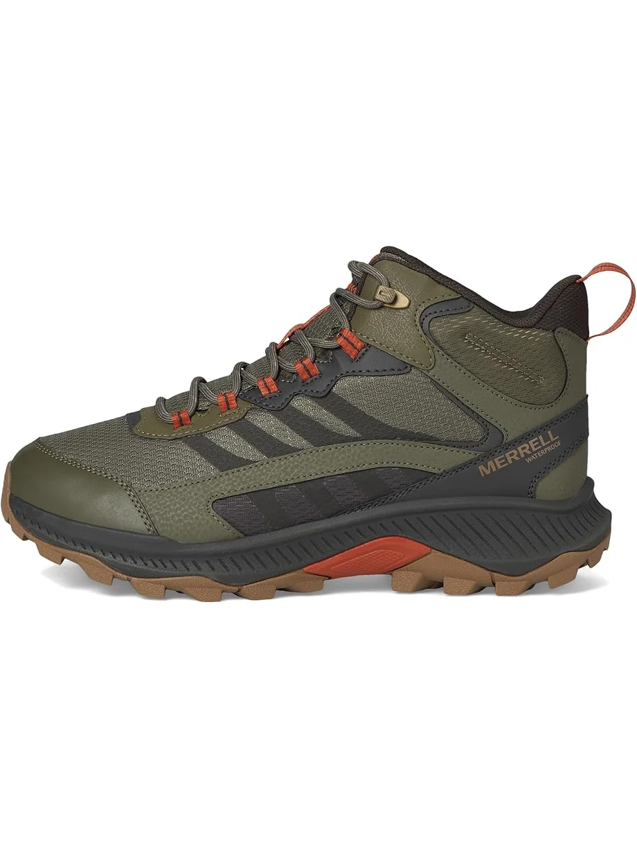 Ботинки Merrell Speed Strike 2 Mid Waterproof — изображение 4 из 7, оливковый