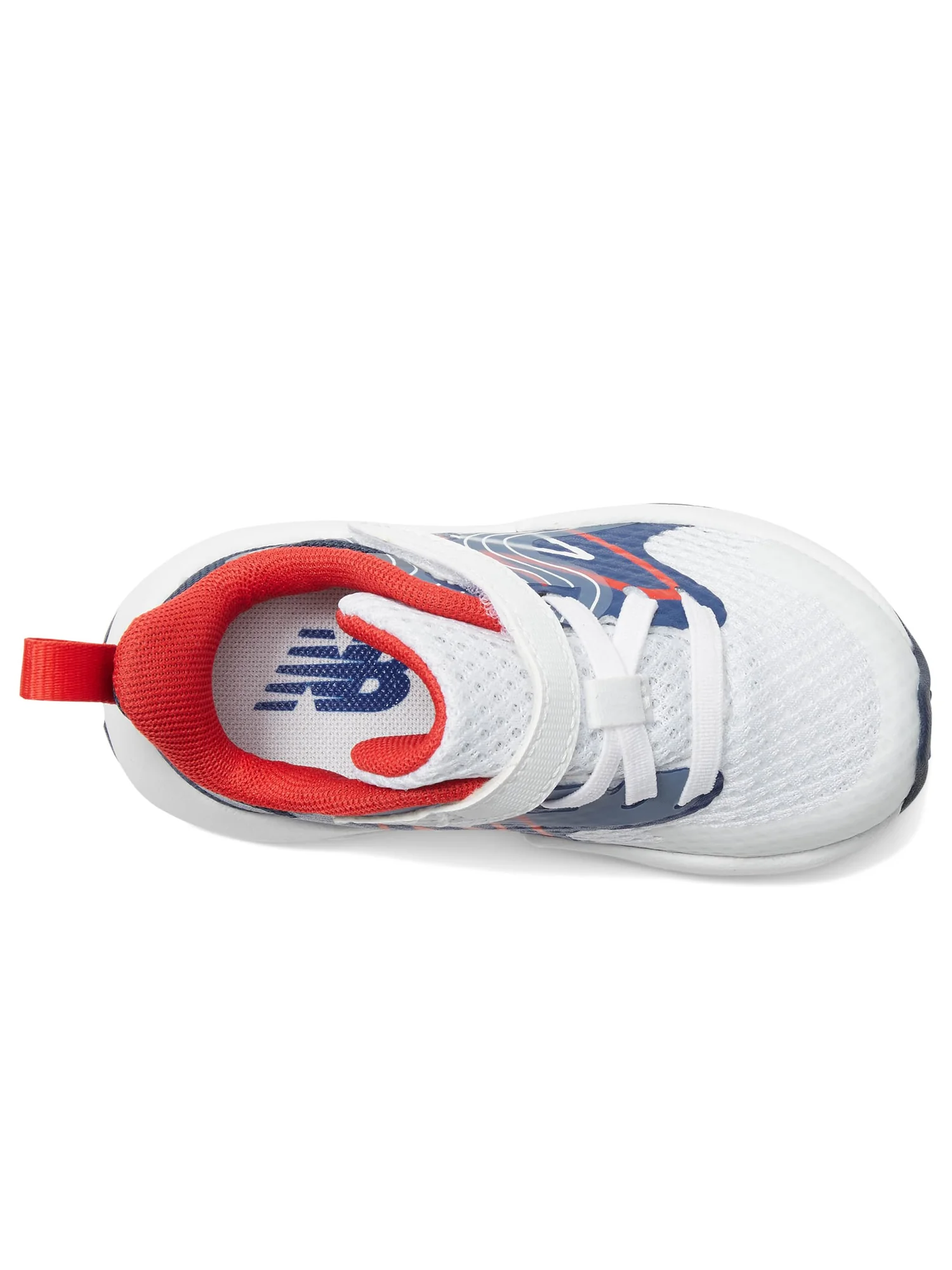 Туфли New Balance Kids Rave Run v2 Bungee Lace with Top Strap — изображение 2 из 7, белый/красный