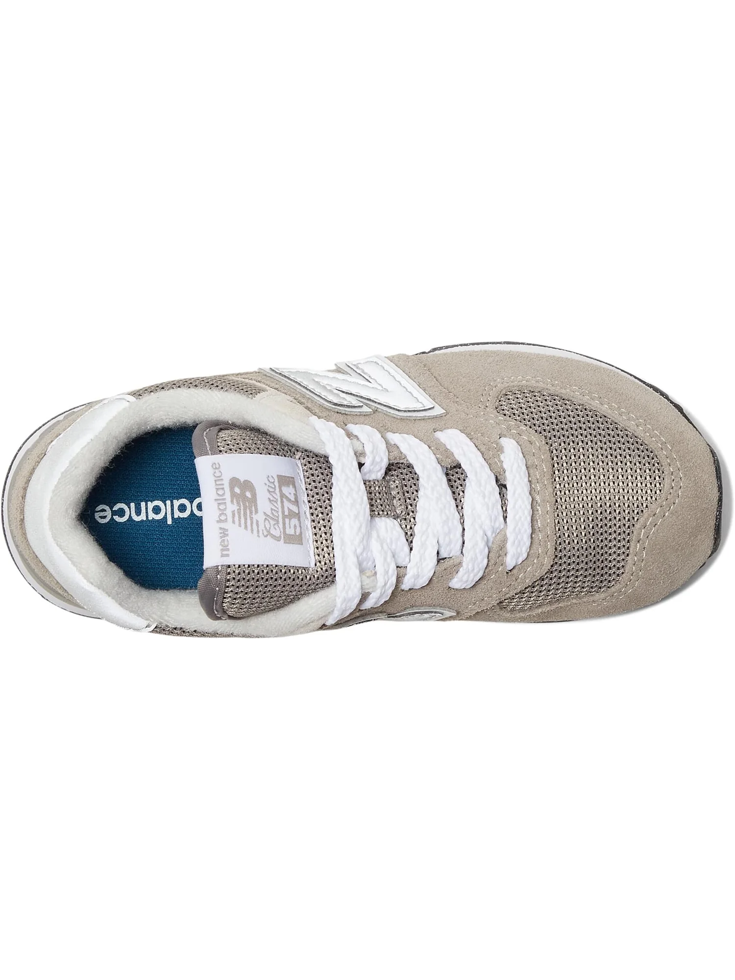 Кроссовки New Balance Kids 574 Core — изображение 2 из 6, серый/белый