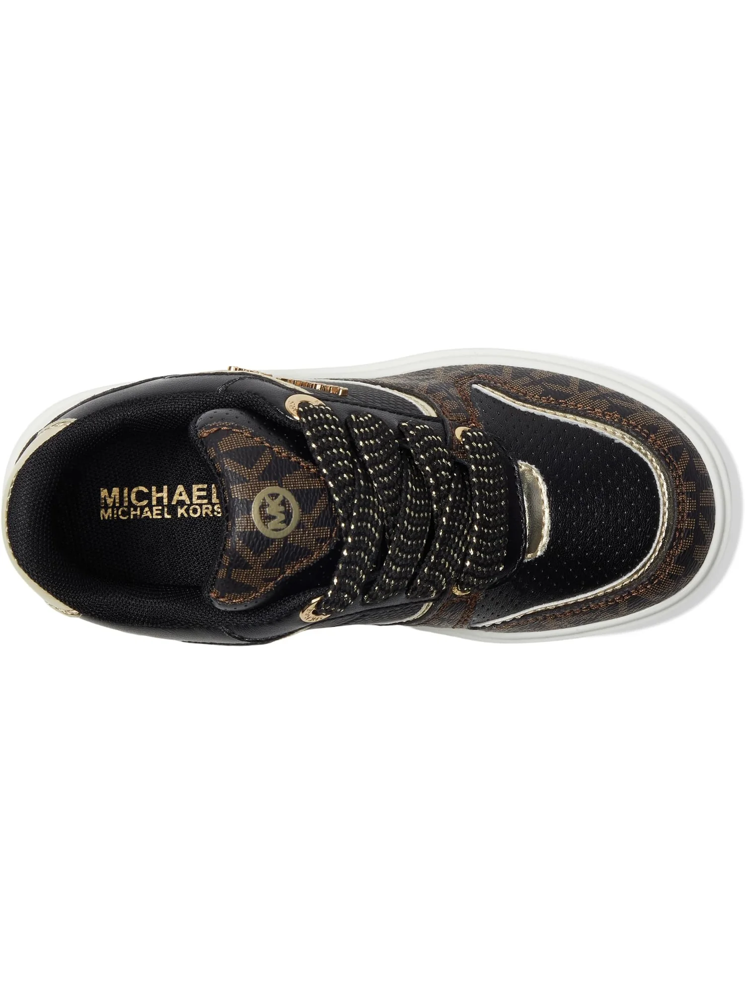 Кроссовки MICHAEL Michael Kors Kids Emmet Rumi — изображение 2 из 7, черный/коричневый
