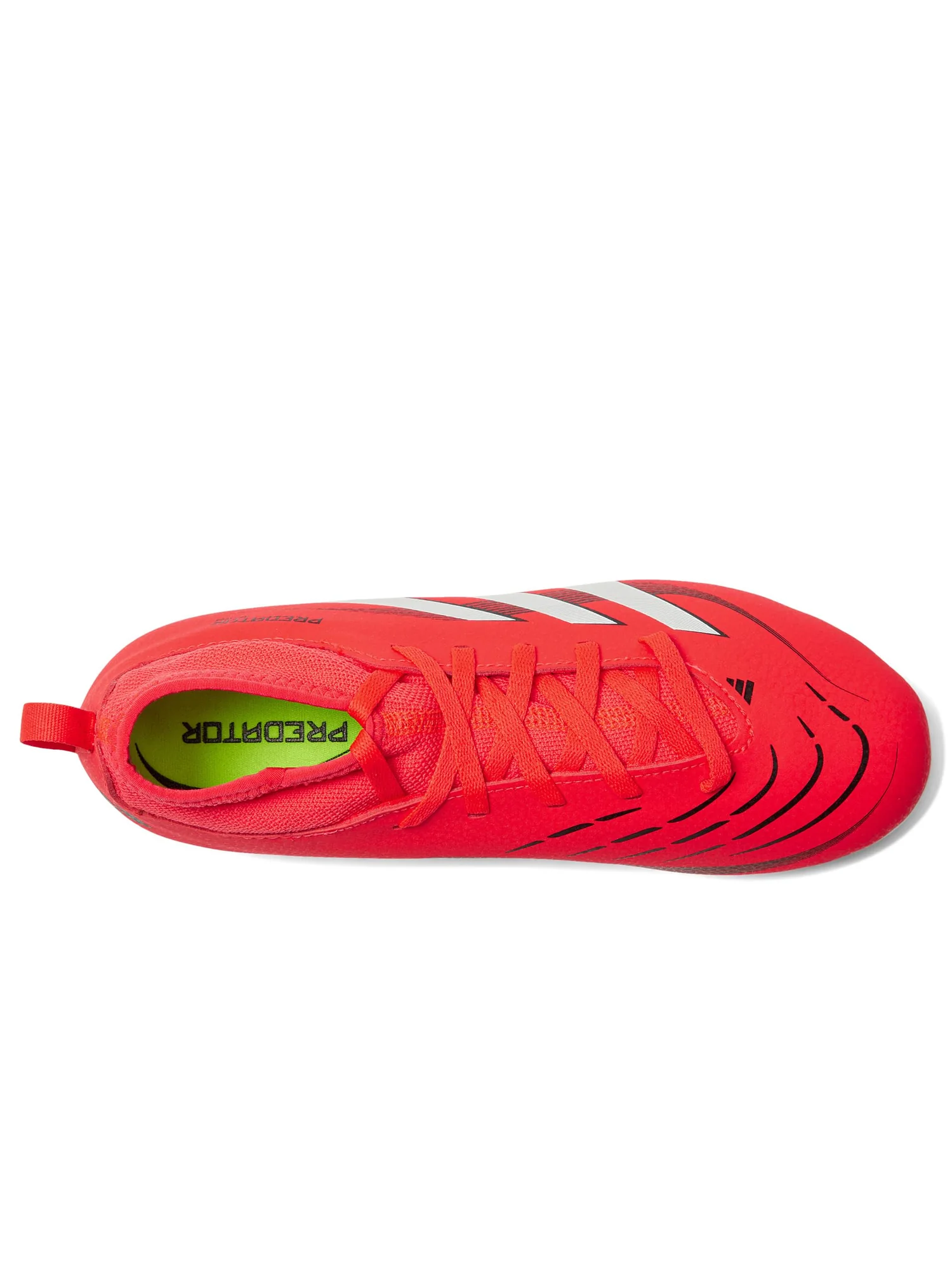 Туфли adidas Kids Club Predator Sock Firm Ground/Multi Ground Soccer Cleats — изображение 2 из 7, красный/белый/черный