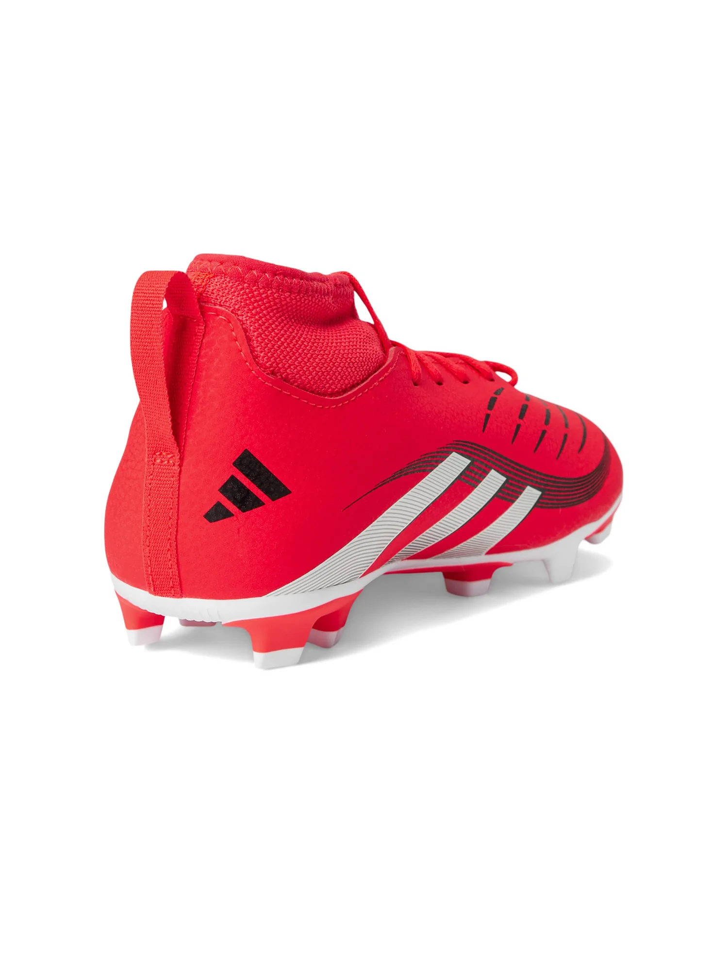 Туфли adidas Kids Club Predator Sock Firm Ground/Multi Ground Soccer Cleats — изображение 5 из 7, красный/белый/черный
