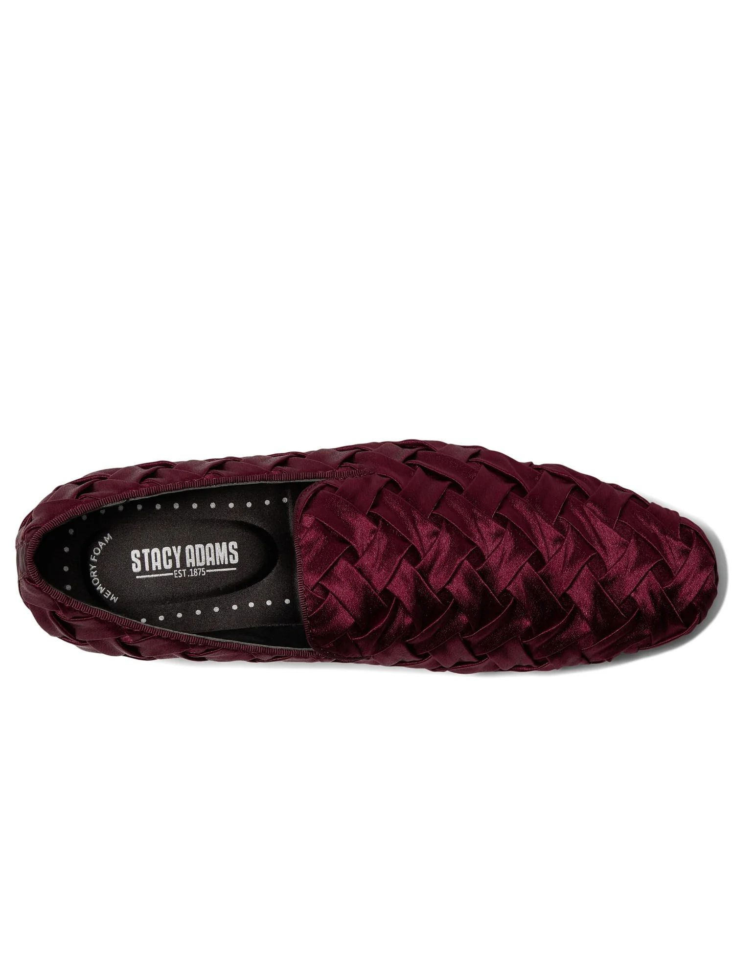 Туфли Stacy Adams Savoir Satin Slip-On — изображение 2 из 6, бордовый
