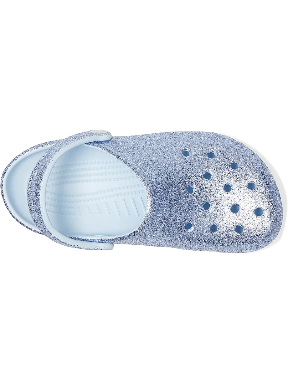 Сабо Crocs Kids Classic Glitter Clogs — изображение 2 из 7, синий