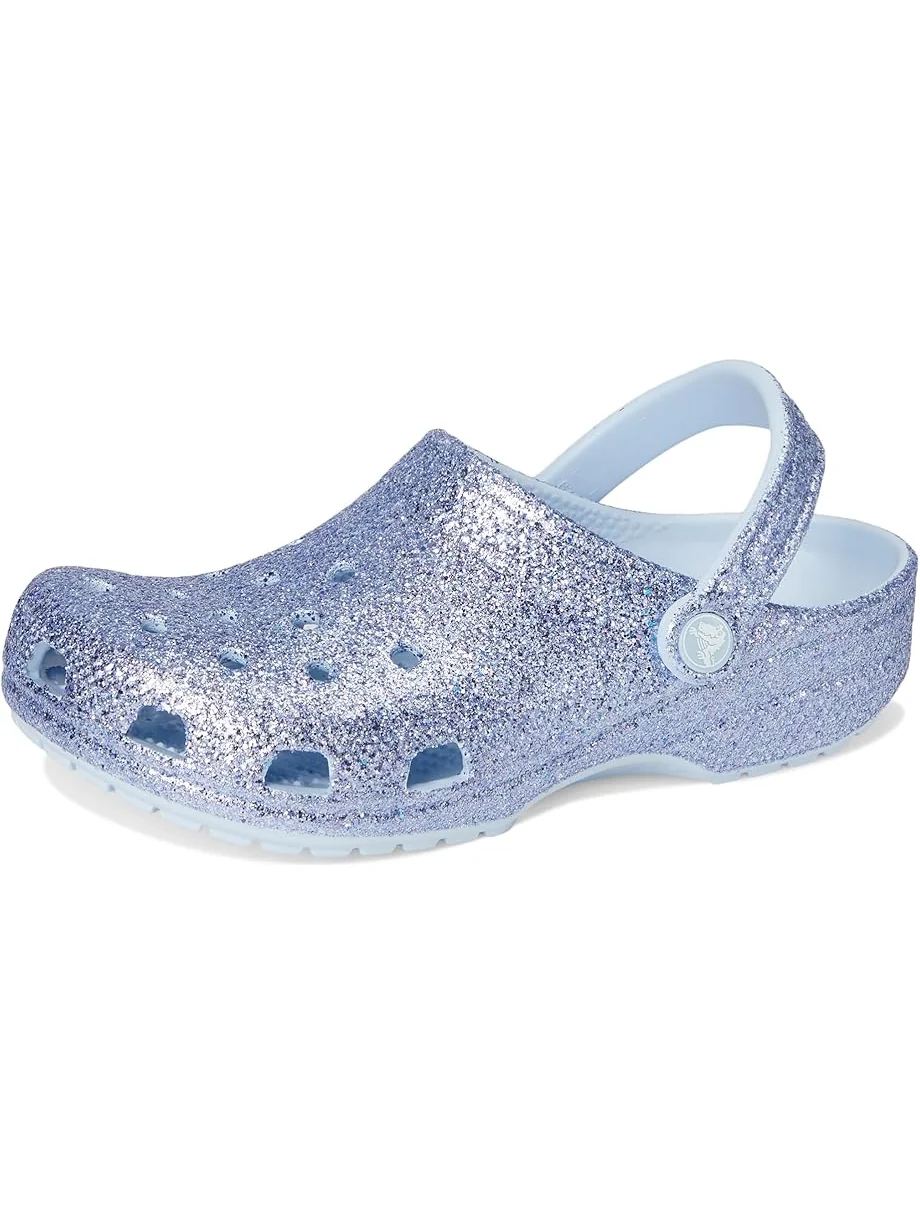 Сабо Crocs Kids Classic Glitter Clogs — изображение 7 из 7, синий