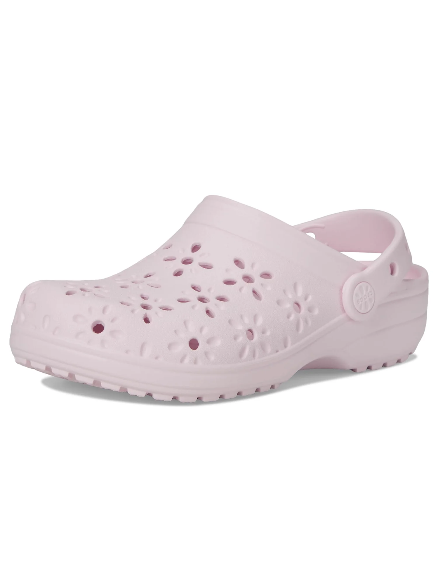 Туфли Crocs Kids Classic Clogs with Floral Cut Out Design — изображение 7 из 7, розовый