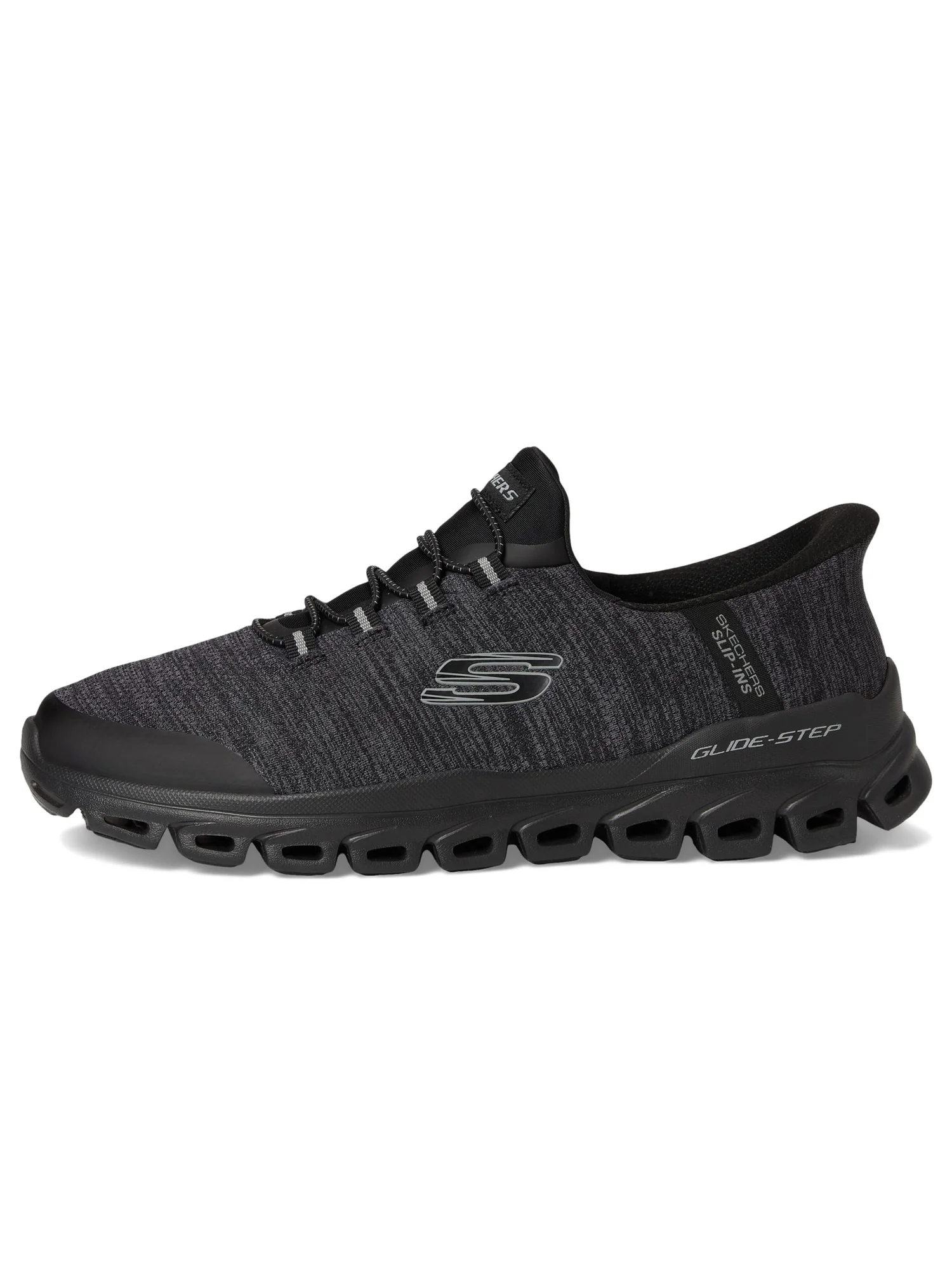 Кроссовки SKECHERS Glide-Step Zefyr Hands Free Slip-in — изображение 4 из 7, темно-серый/черный