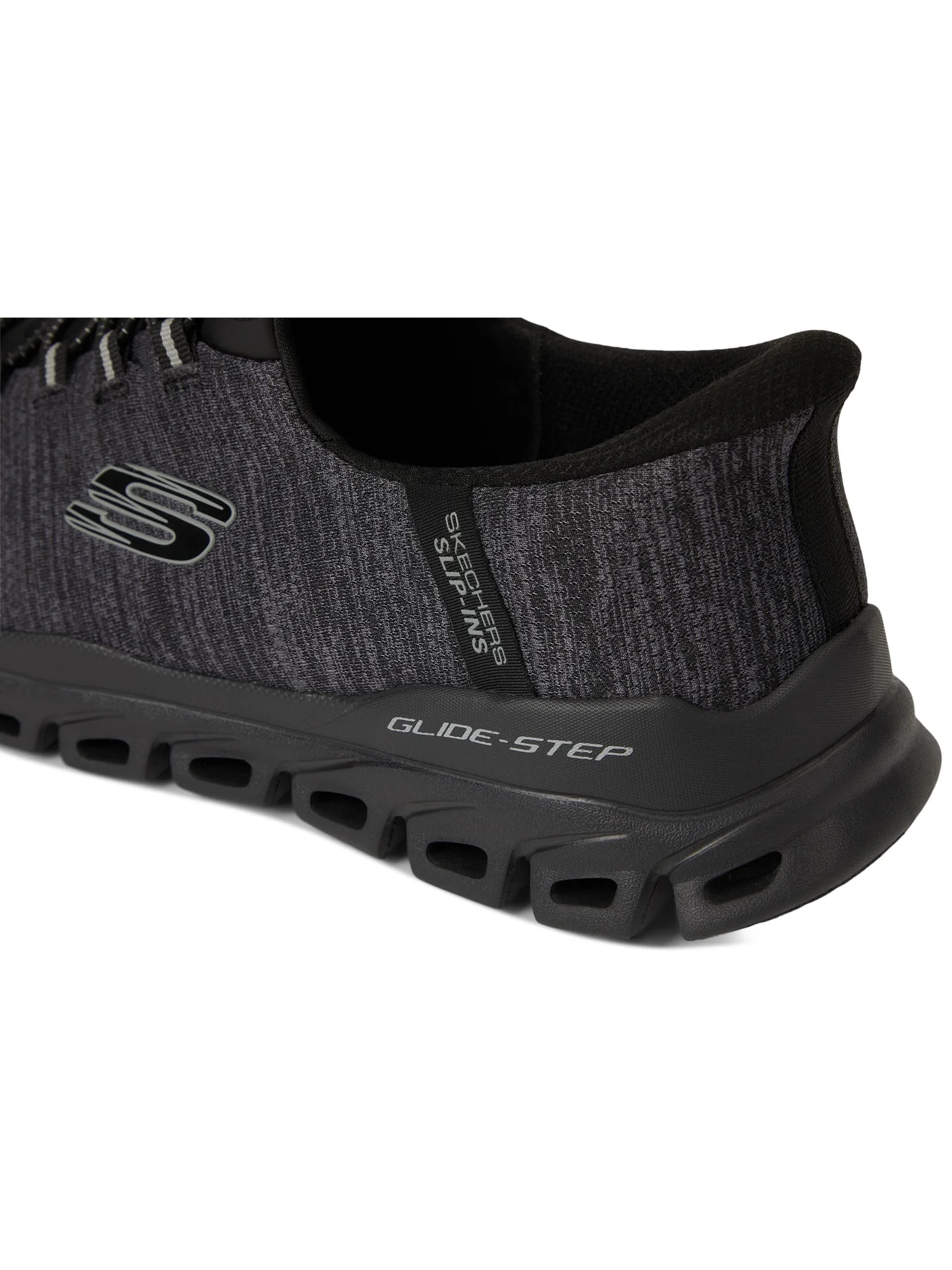 Кроссовки SKECHERS Glide-Step Zefyr Hands Free Slip-in — изображение 6 из 7, темно-серый/черный