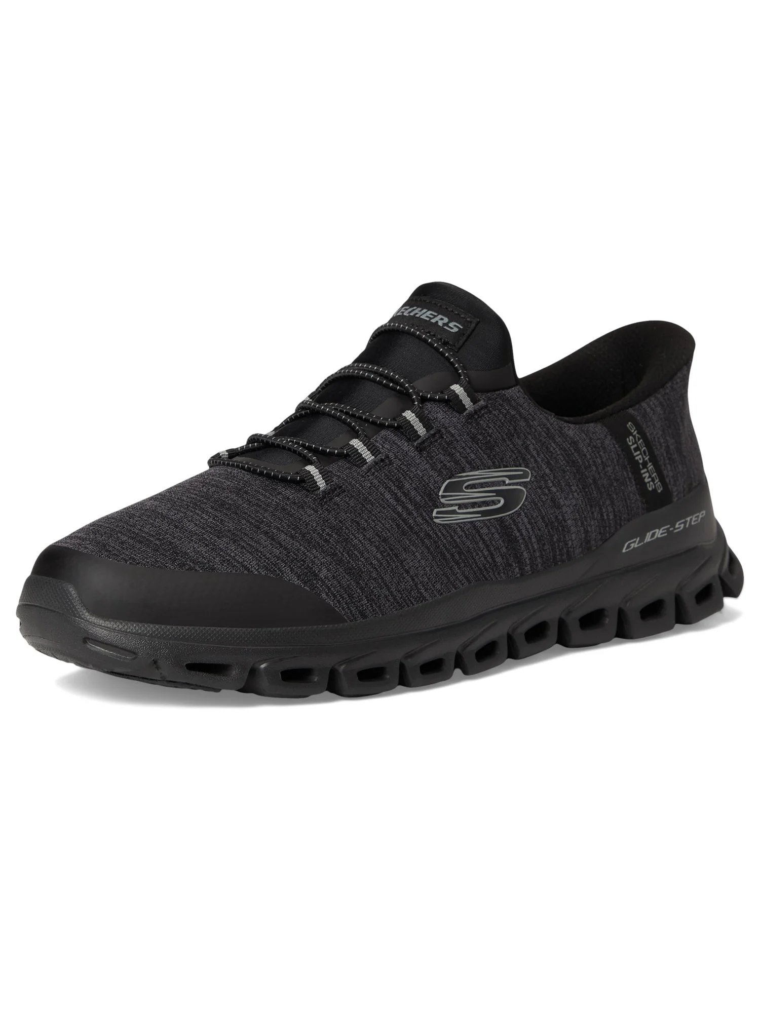 Кроссовки SKECHERS Glide-Step Zefyr Hands Free Slip-in — изображение 7 из 7, темно-серый/черный
