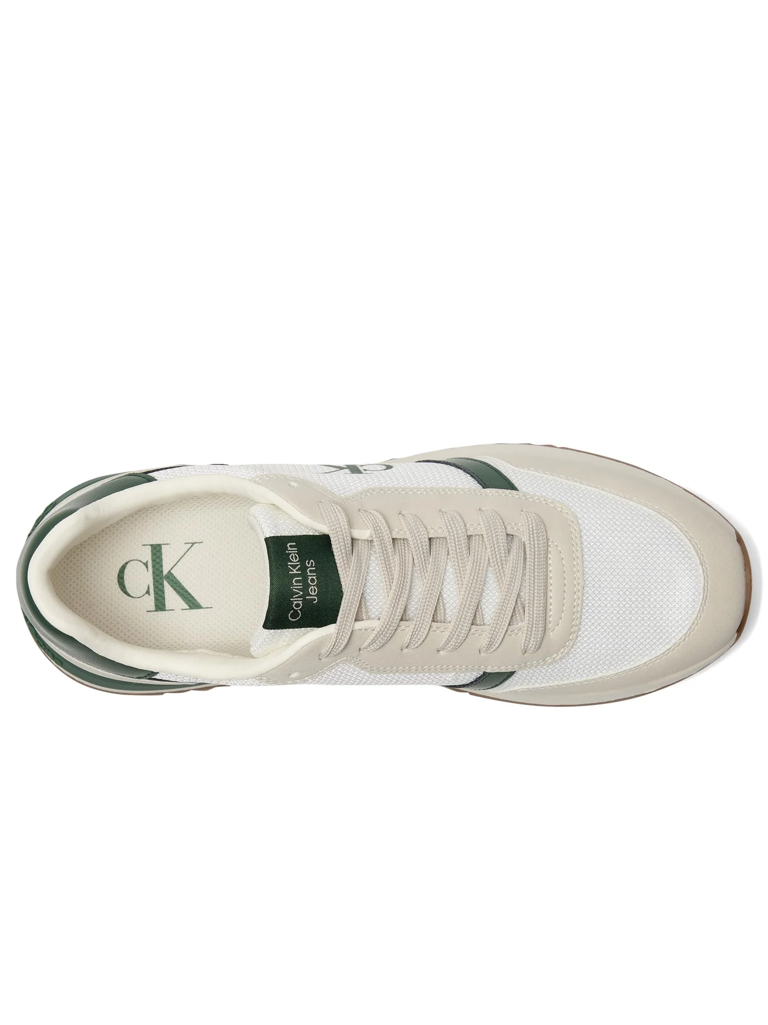 Кроссовки Calvin Klein Picio — изображение 2 из 7, белый/темный зеленый