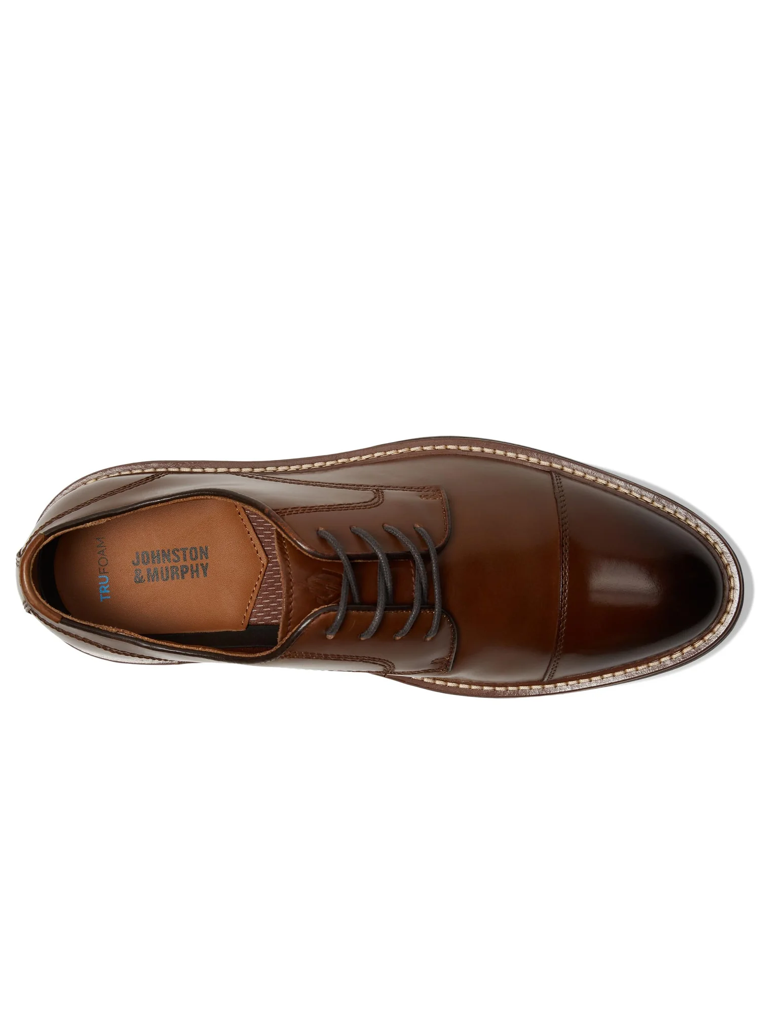 Оксфорды Johnston & Murphy Upton Cap Toe — изображение 2 из 7, бежевый