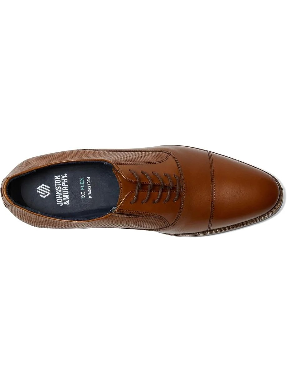 Оксфорды Johnston & Murphy Landry Embossed Cap Toe — изображение 2 из 7, бежевый