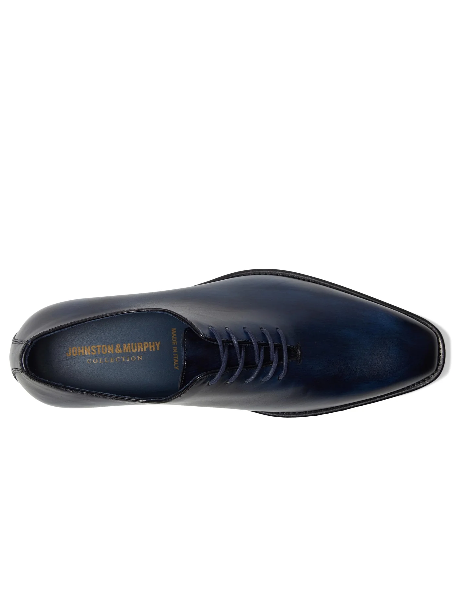 Оксфорды Johnston & Murphy Collection Larson One-Piece Plain Toe — изображение 2 из 7, темно-синий