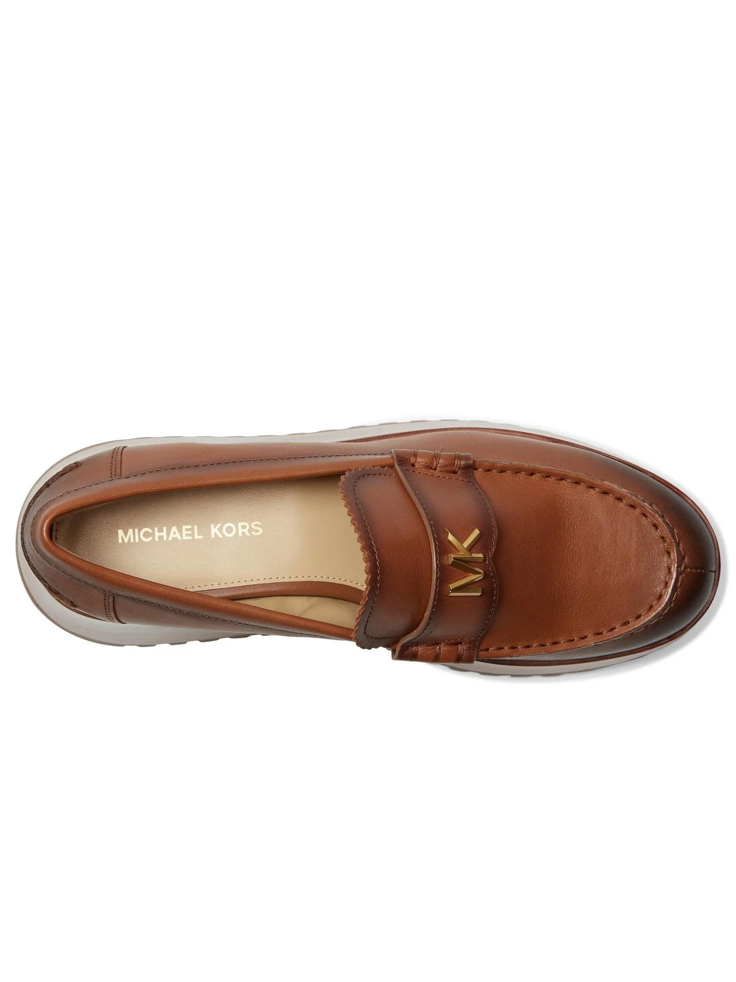 Лоферы MICHAEL Michael Kors Indy Flatform Loafer — изображение 2 из 7, коричневый