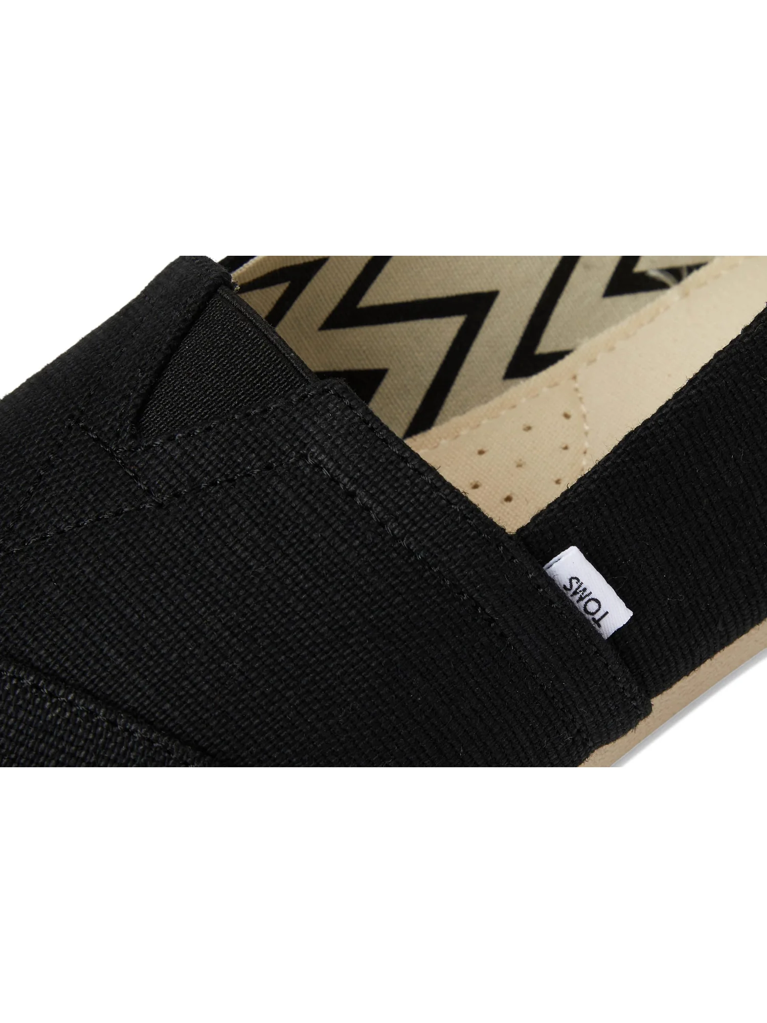 Лоферы TOMS Classic Alpargata with Heritage Canvas — изображение 6 из 7, черный/белый