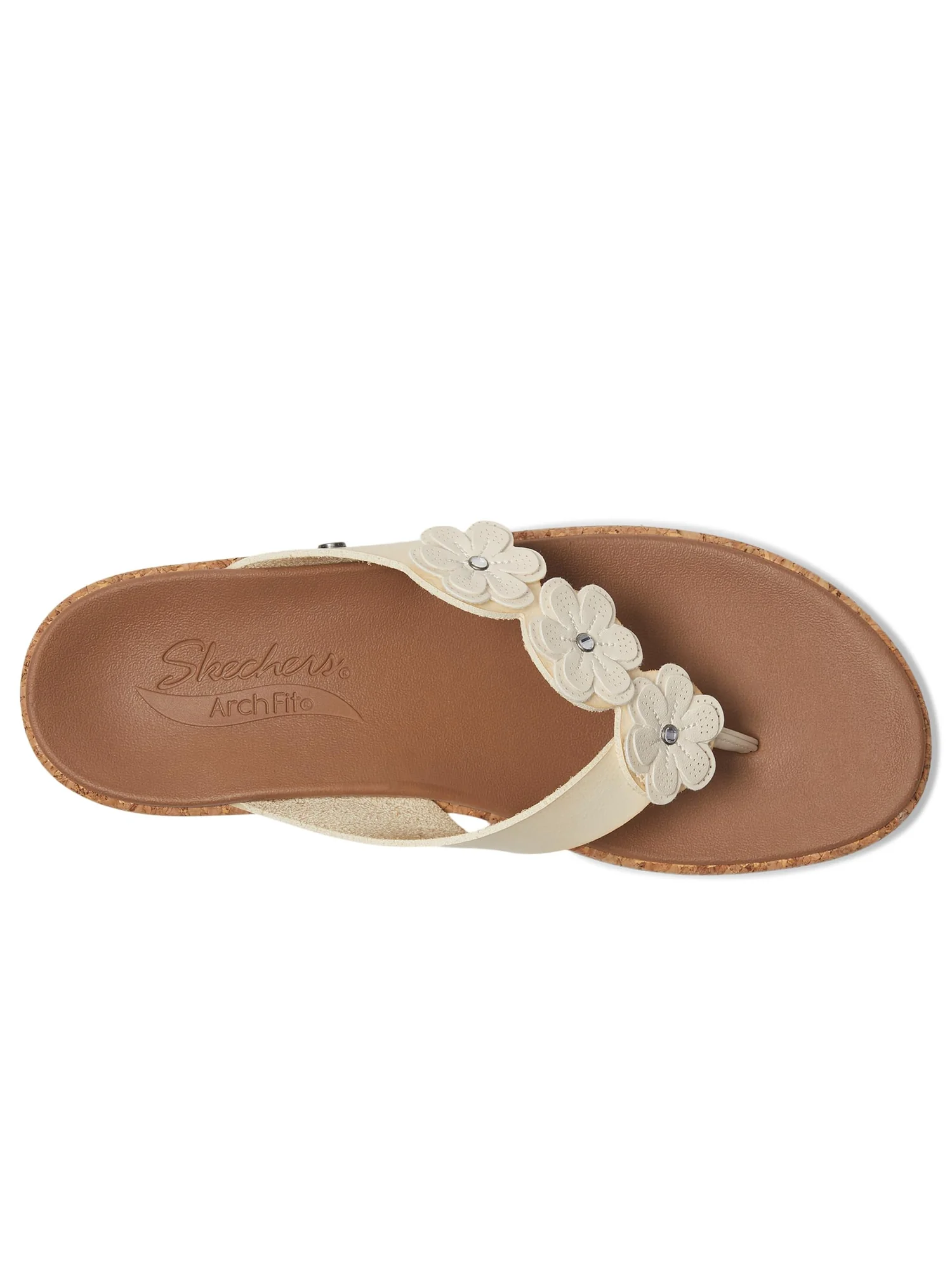 Сандалии SKECHERS Arch Fit Beverlee - Rare Blossom — изображение 2 из 7, белый