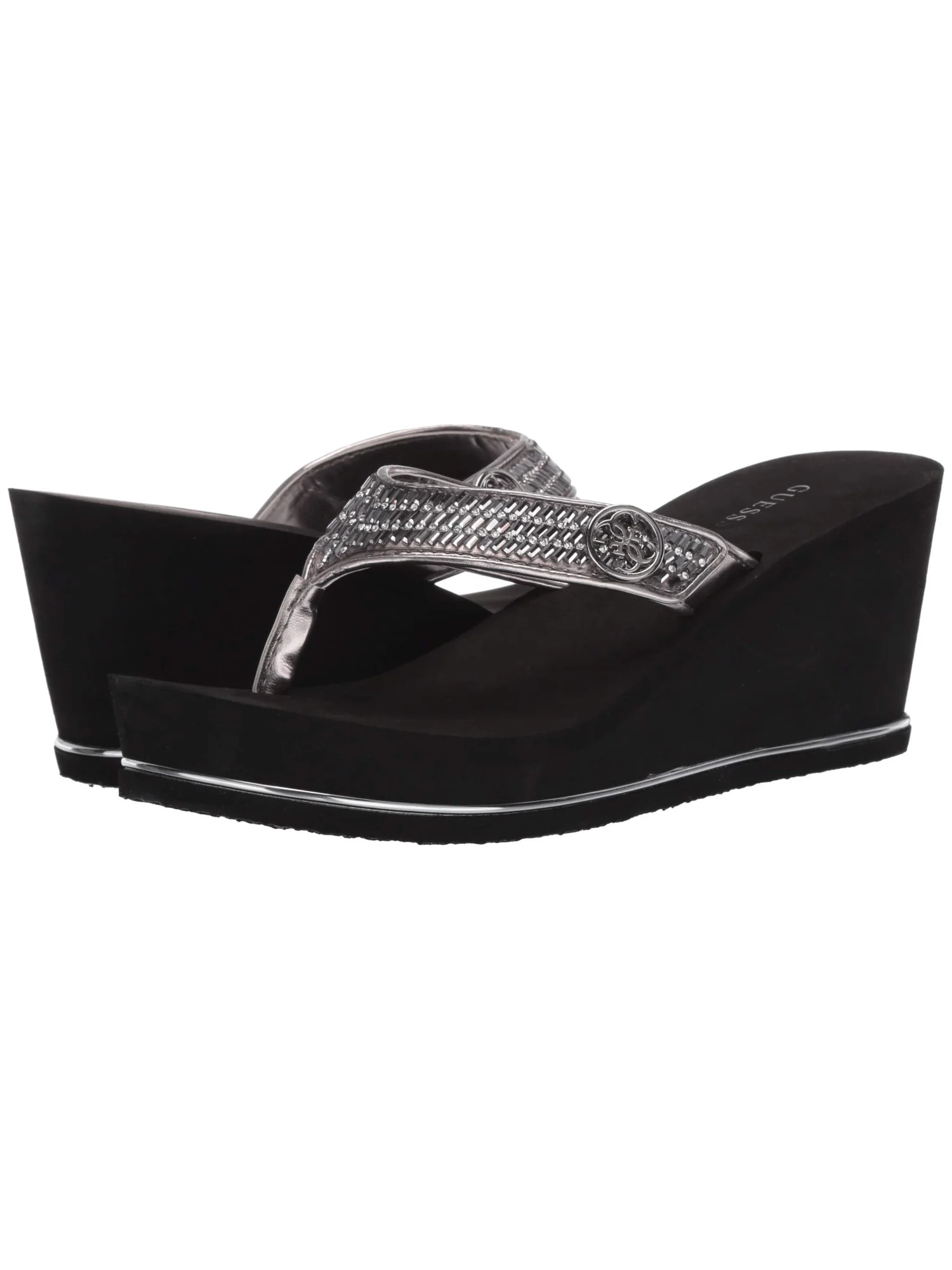 Сандалии GUESS Sarraly — серебристый
