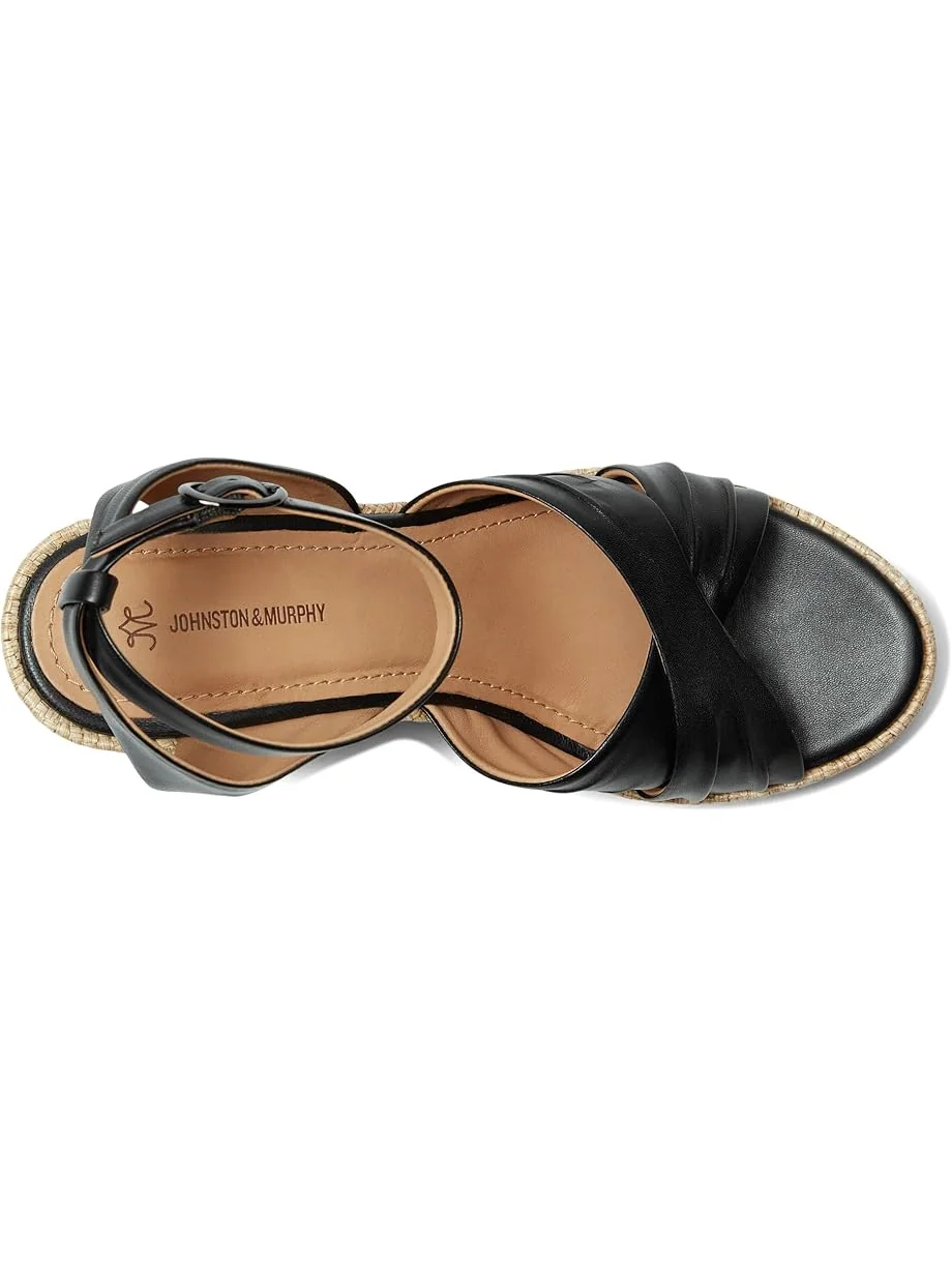 Туфли Johnston & Murphy Marcia Cross-Band Sandal — изображение 2 из 7, черный