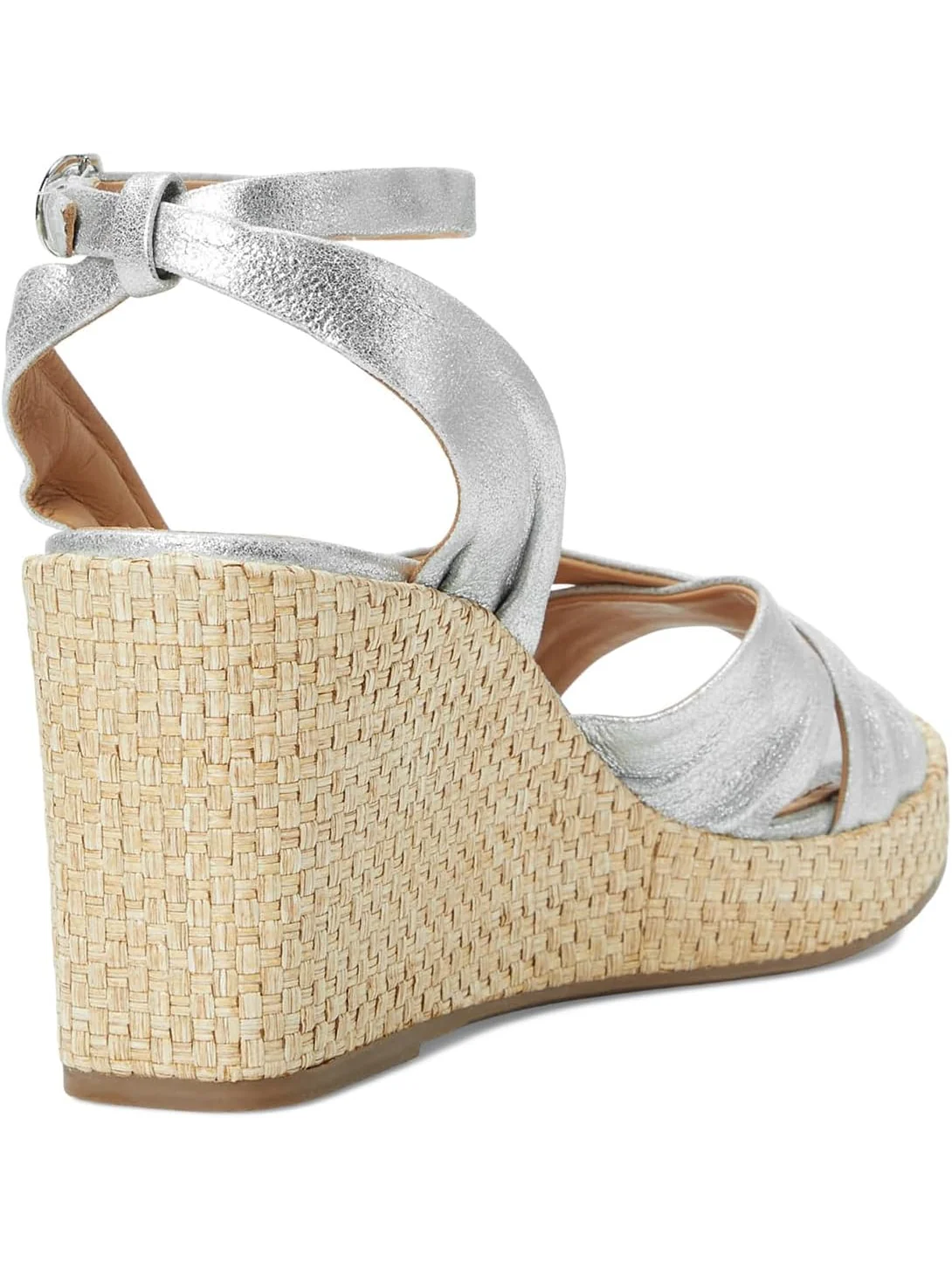 Туфли Johnston & Murphy Marcia Cross-Band Sandal — изображение 5 из 7, серебристый металлик